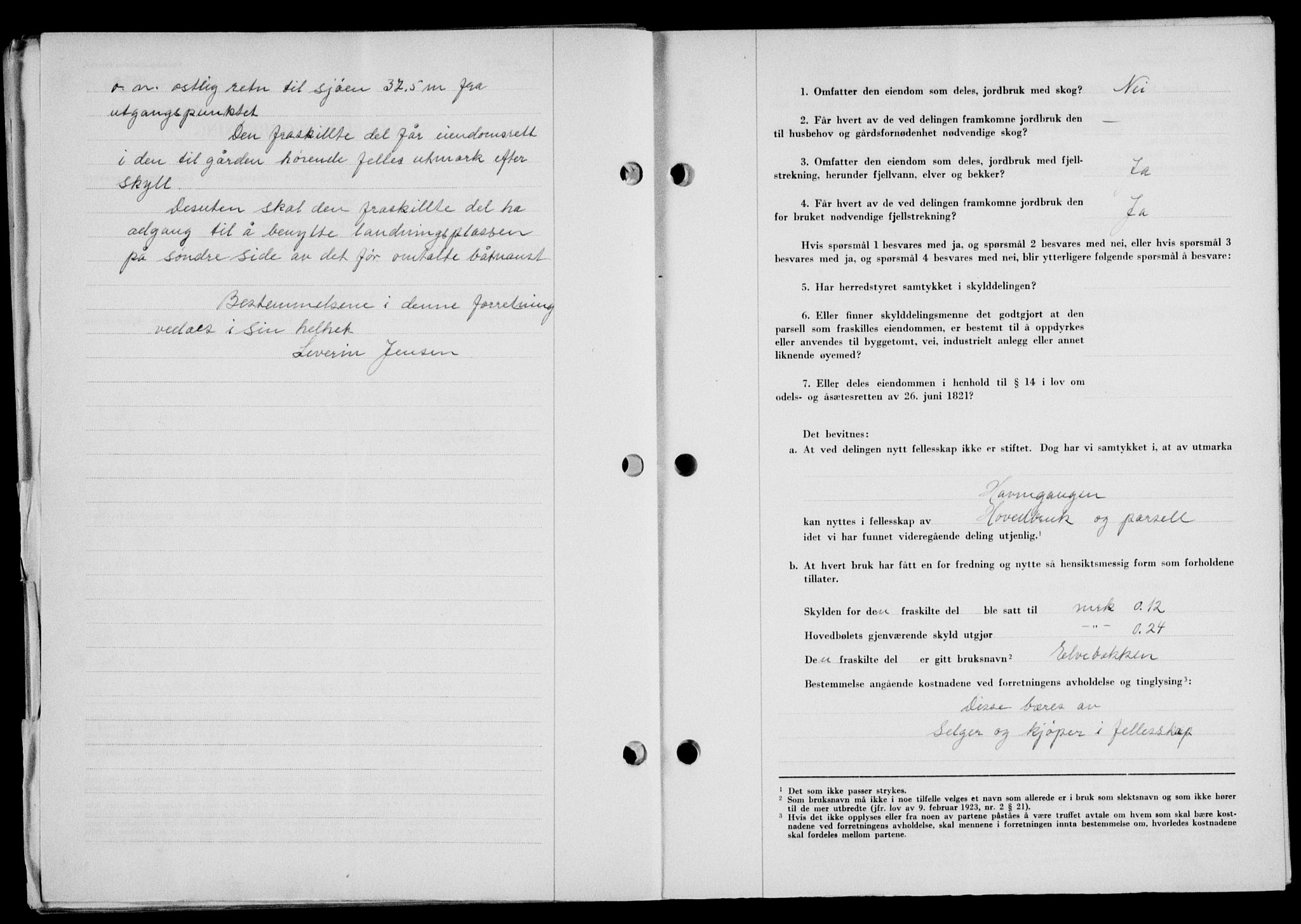 Lofoten sorenskriveri, SAT/A-0017/1/2/2C/L0022a: Mortgage book no. 22a, 1949-1950, Diary no: : 2773/1949