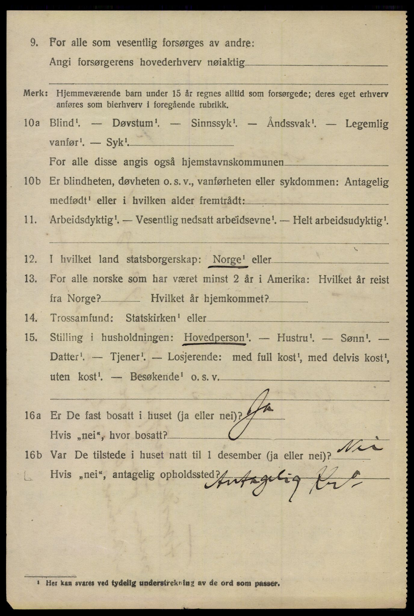 SAO, 1920 census for Asker, 1920, p. 8173