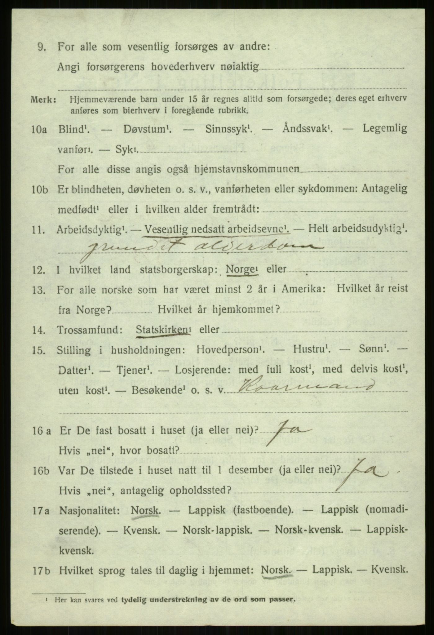 SATØ, 1920 census for Tromsøysund, 1920, p. 7479