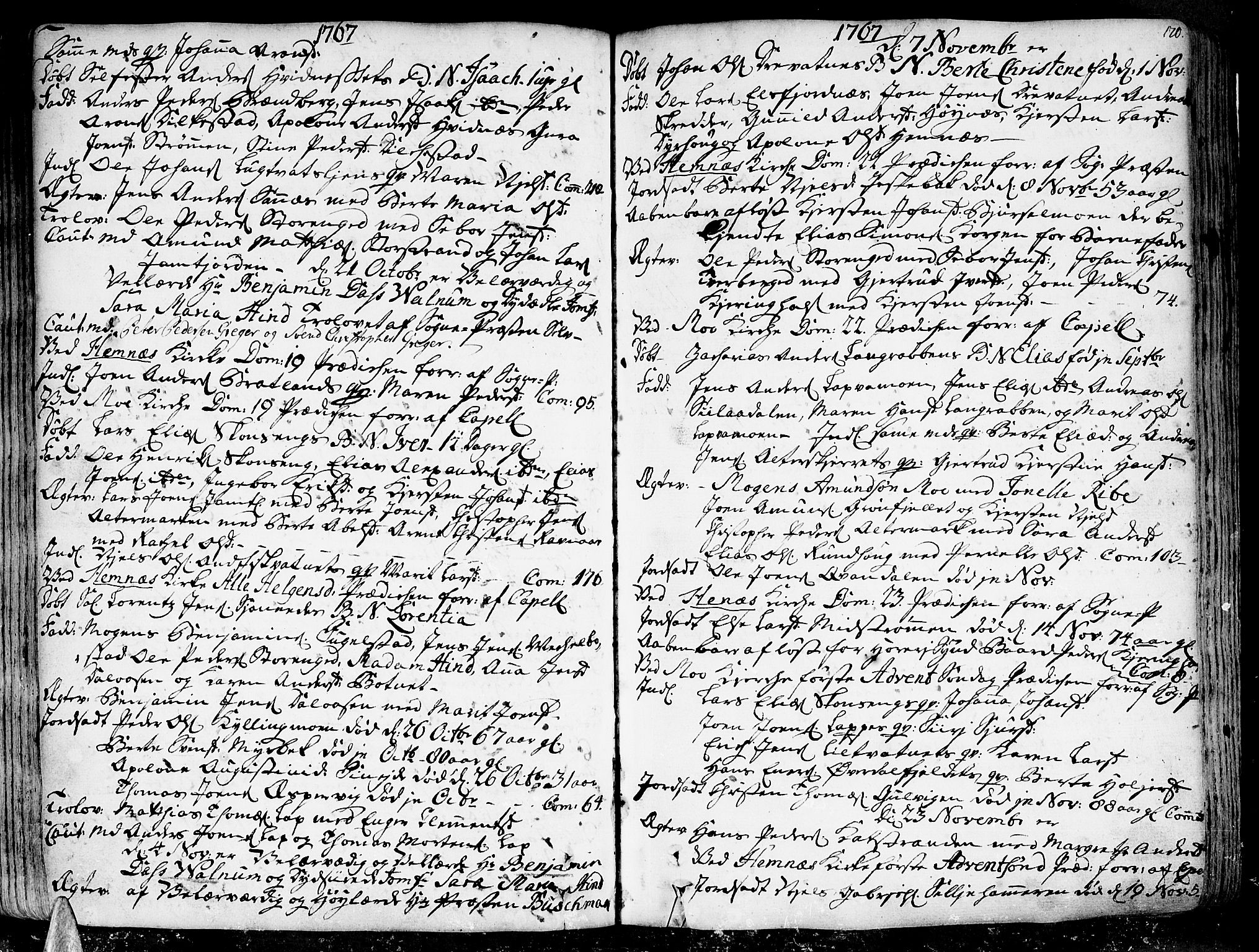 Ministerialprotokoller, klokkerbøker og fødselsregistre - Nordland, SAT/A-1459/825/L0348: Parish register (official) no. 825A04, 1752-1788, p. 170