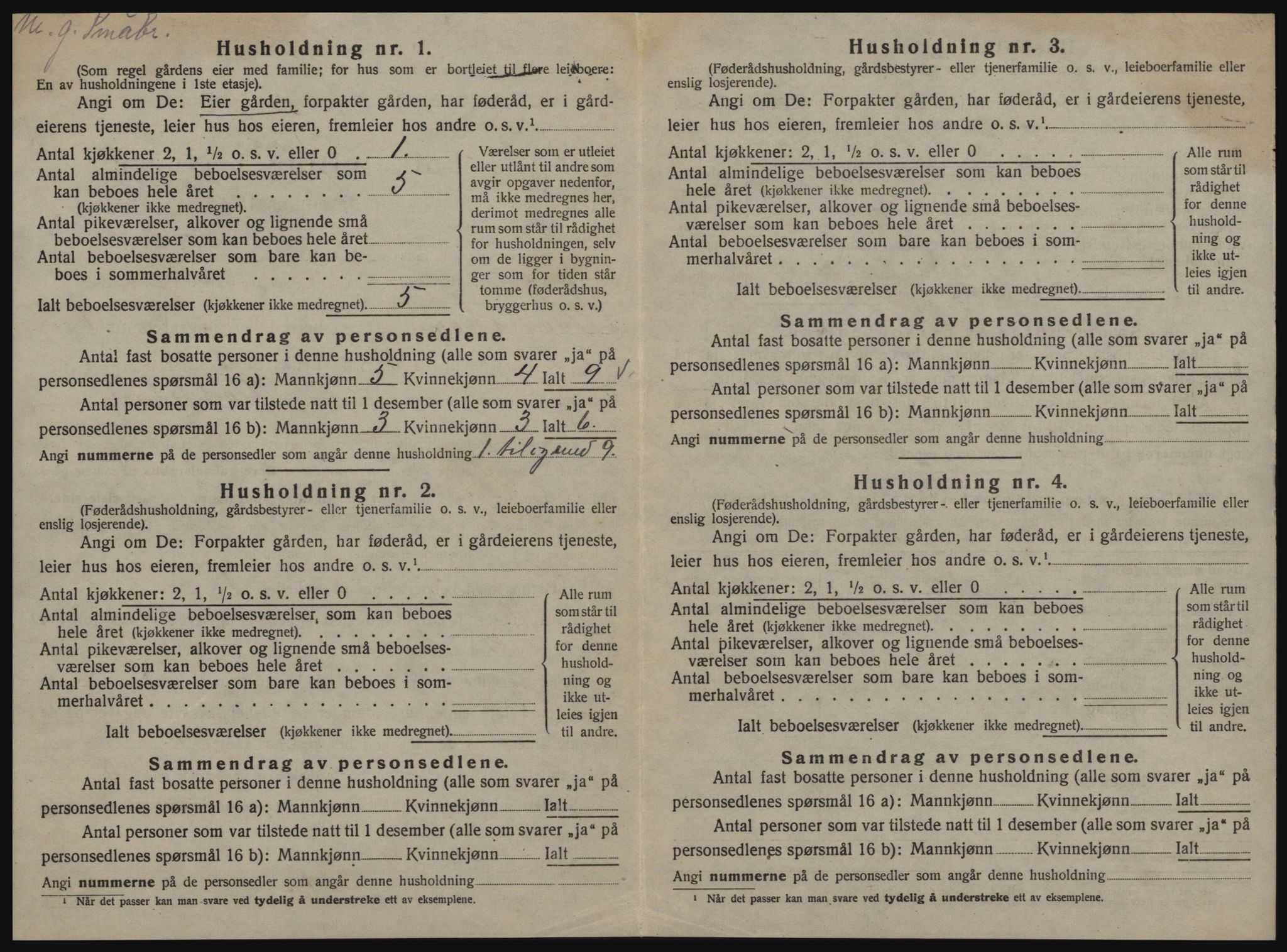 SAT, 1920 census for Børseskogn, 1920, p. 25