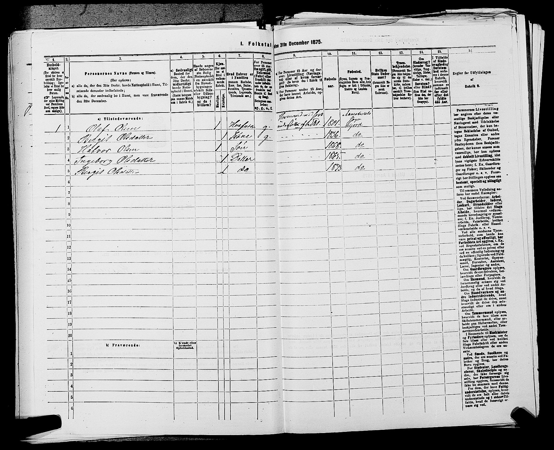 SAKO, 1875 census for 0828P Seljord, 1875, p. 1318