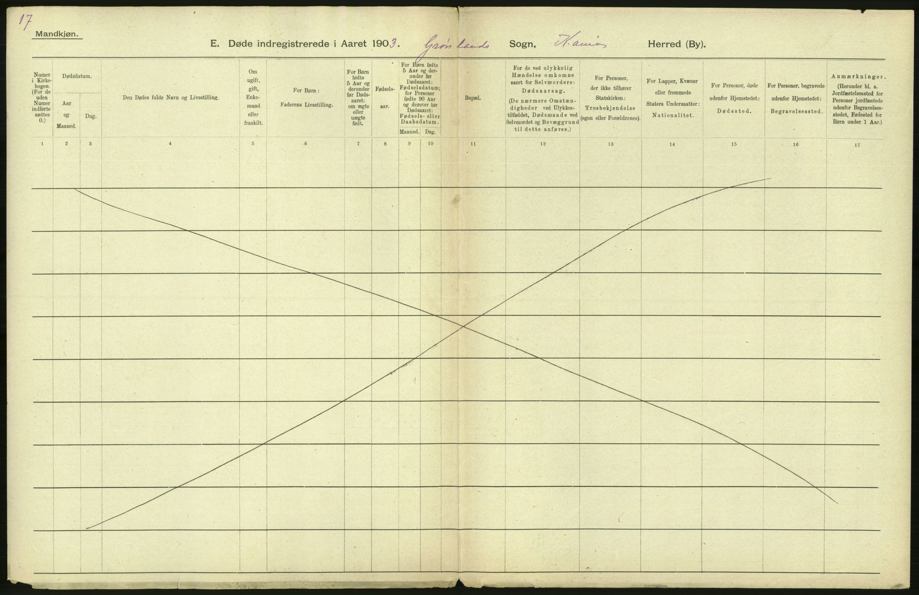 Statistisk sentralbyrå, Sosiodemografiske emner, Befolkning, AV/RA-S-2228/D/Df/Dfa/Dfaa/L0004: Kristiania: Gifte, døde, 1903, p. 374