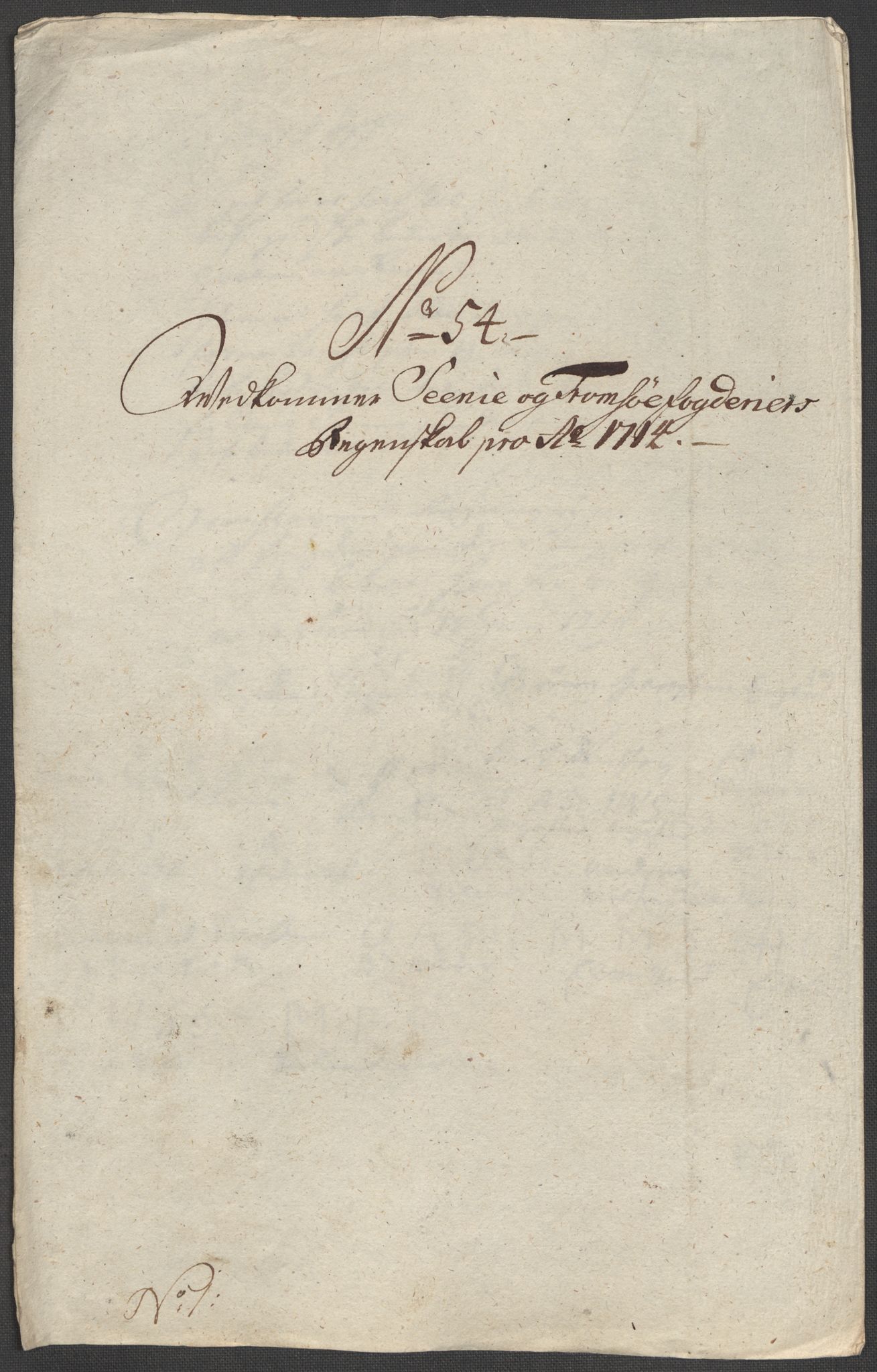 Rentekammeret inntil 1814, Reviderte regnskaper, Fogderegnskap, AV/RA-EA-4092/R68/L4760: Fogderegnskap Senja og Troms, 1714, p. 287