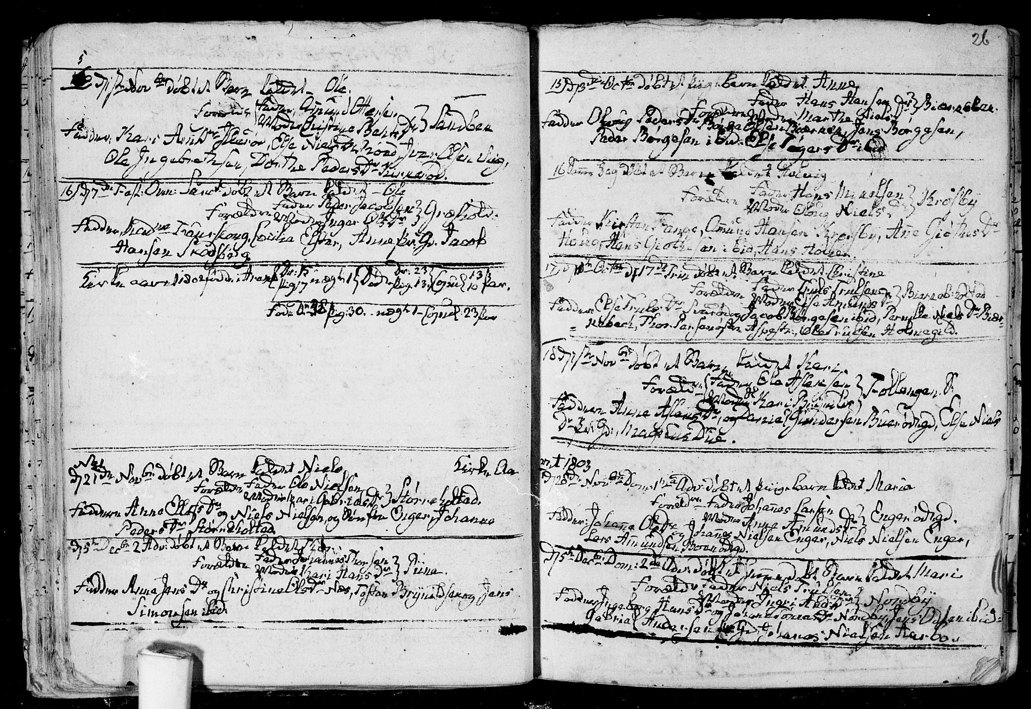 Aremark prestekontor Kirkebøker, AV/SAO-A-10899/F/Fa/L0004: Parish register (official) no. I 4, 1796-1814, p. 26