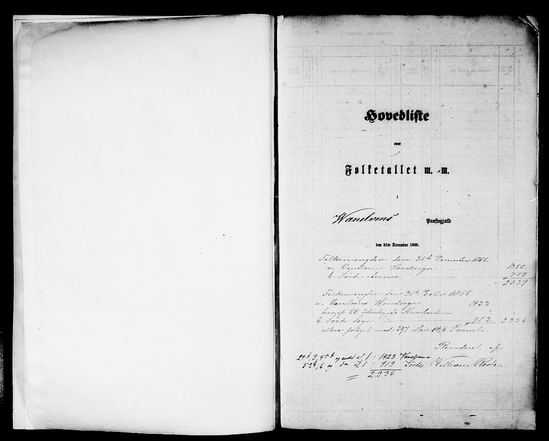 RA, 1865 census for Vanylven, 1865, p. 5