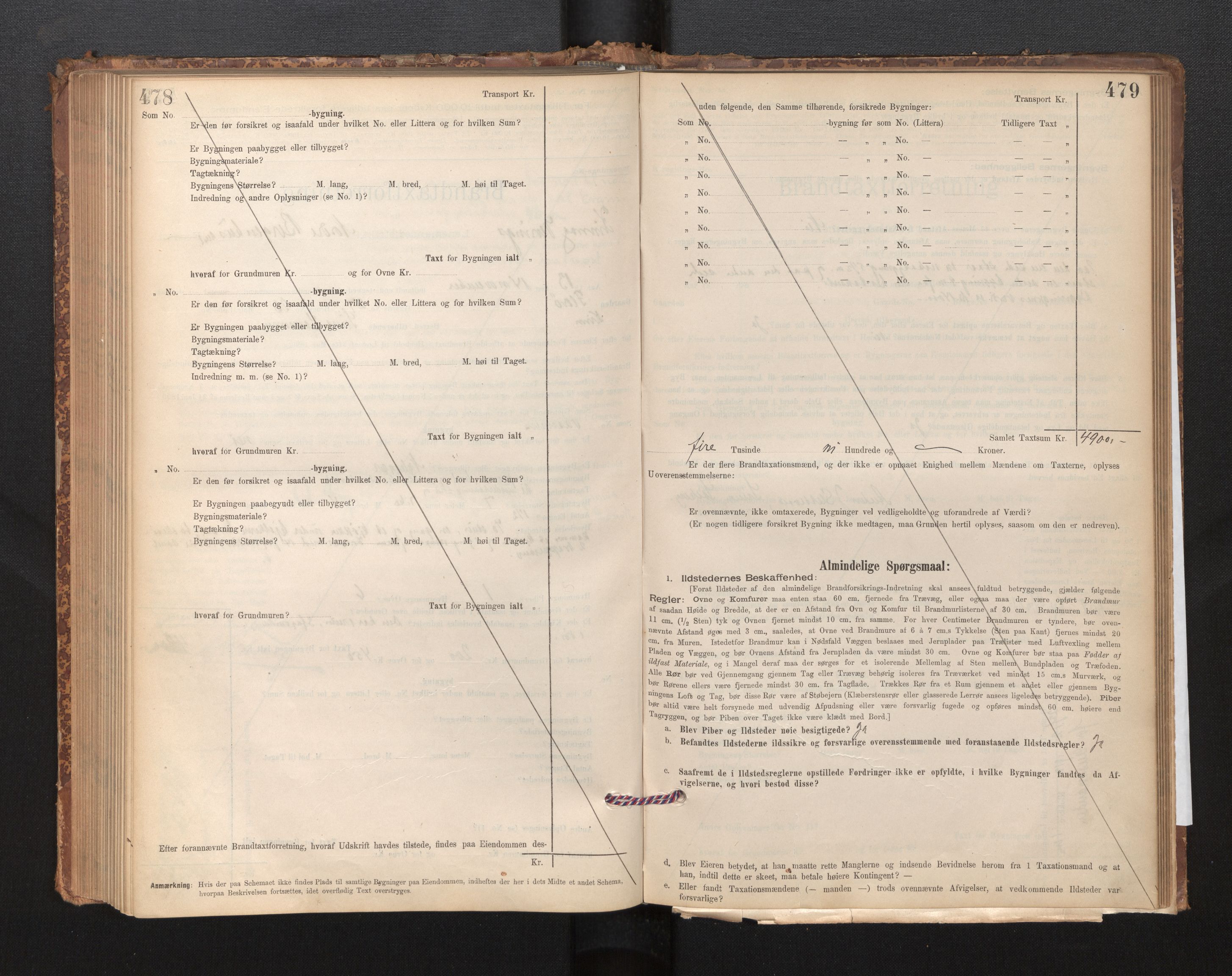 Lensmannen i Kinn, AV/SAB-A-28801/0012/L0004f: Branntakstprotokoll, skjematakst, 1894-1911, p. 478-479