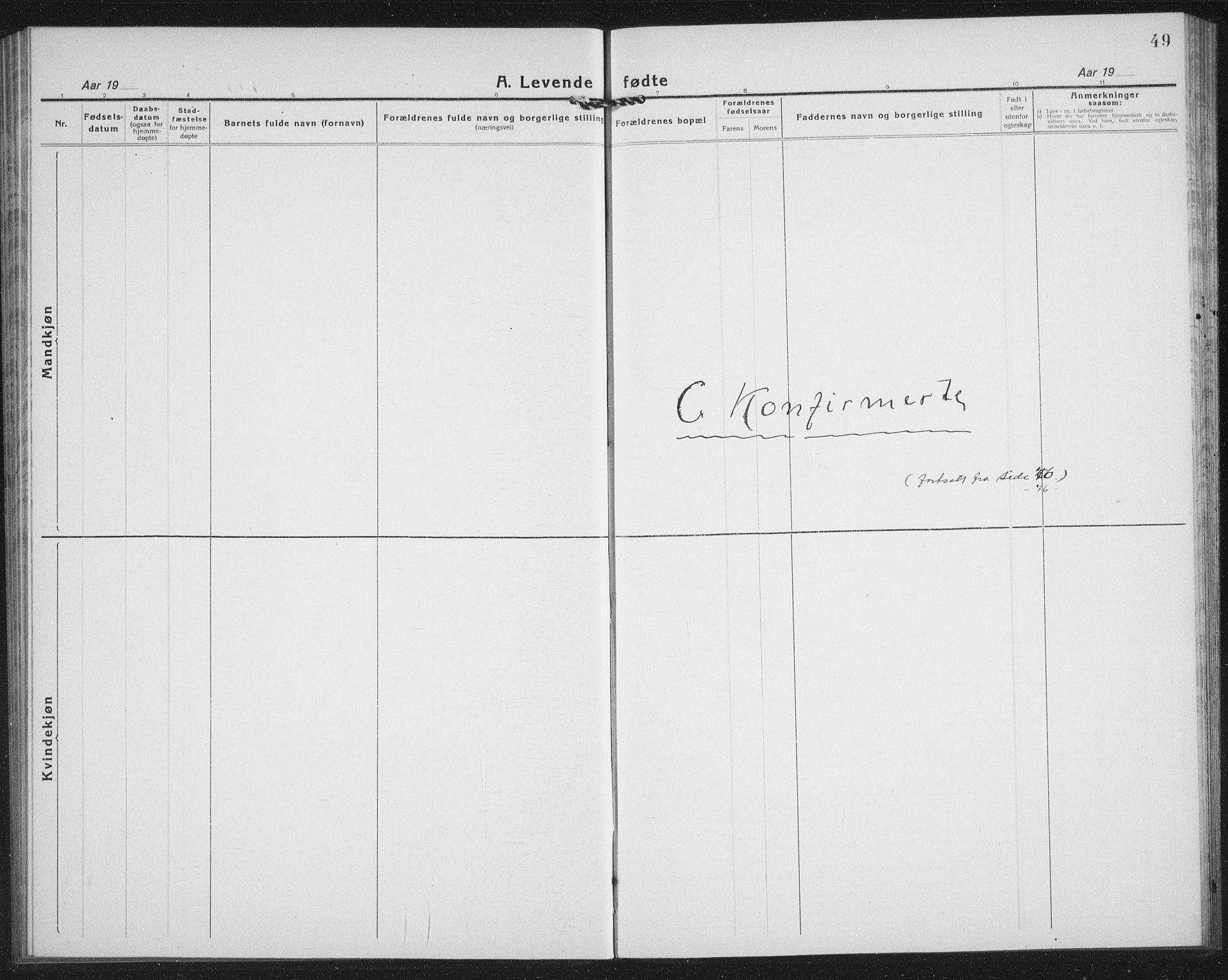 Berg sokneprestkontor, SATØ/S-1318/G/Ga/Gab/L0007klokker: Parish register (copy) no. 7, 1922-1936, p. 49