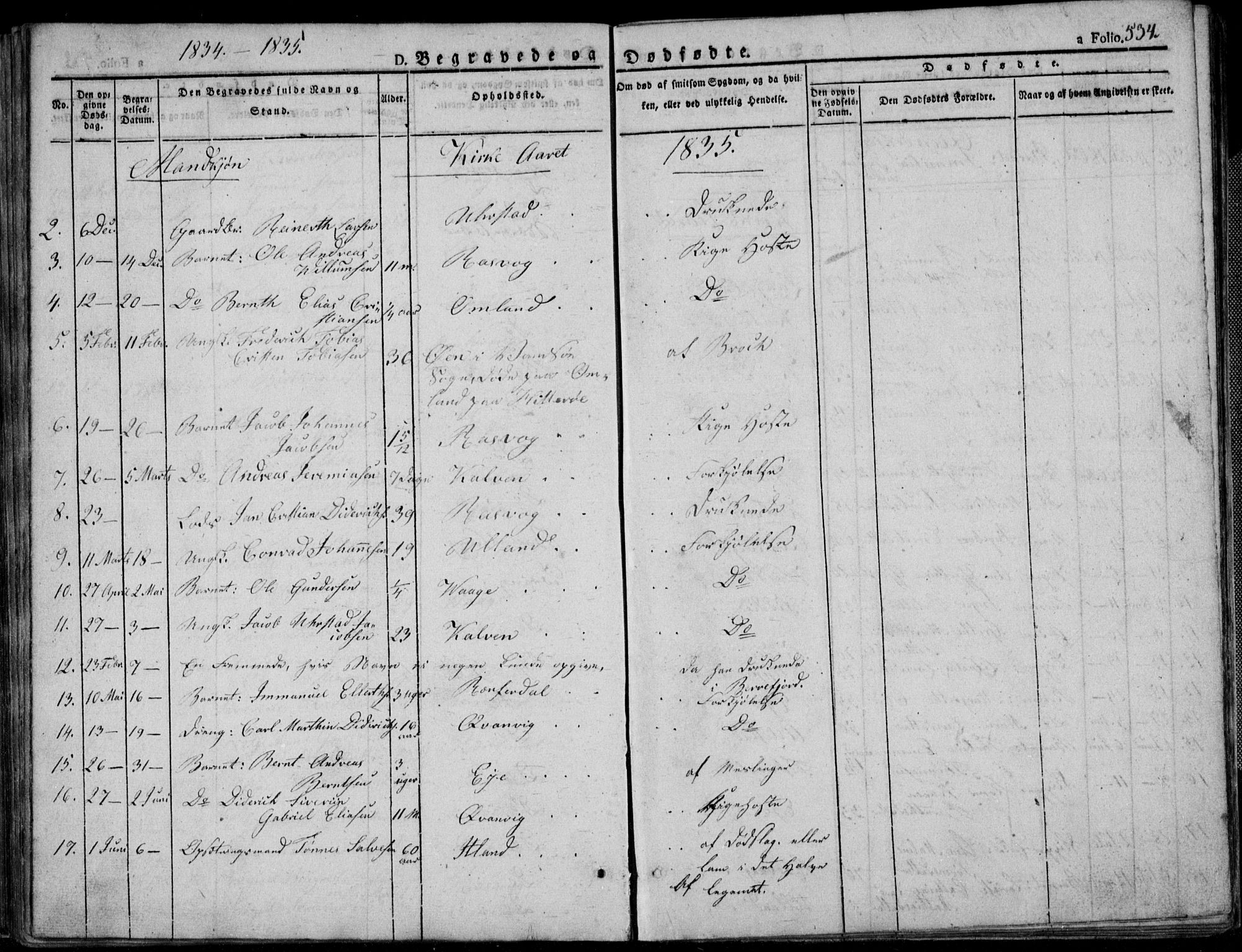 Flekkefjord sokneprestkontor, AV/SAK-1111-0012/F/Fb/Fbb/L0002: Parish register (copy) no. B 2b, 1831-1866, p. 534