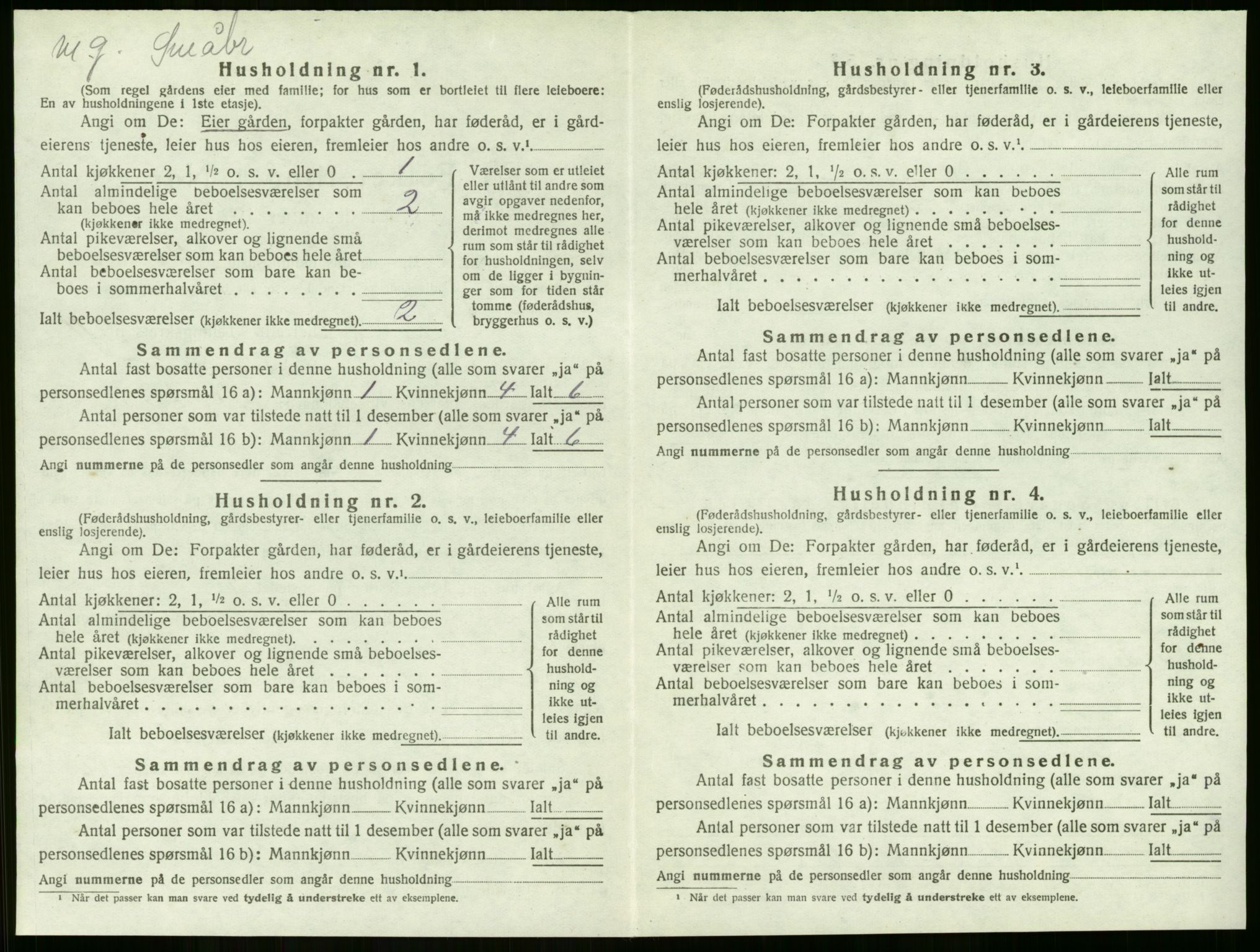 SAKO, 1920 census for Lier, 1920, p. 2000