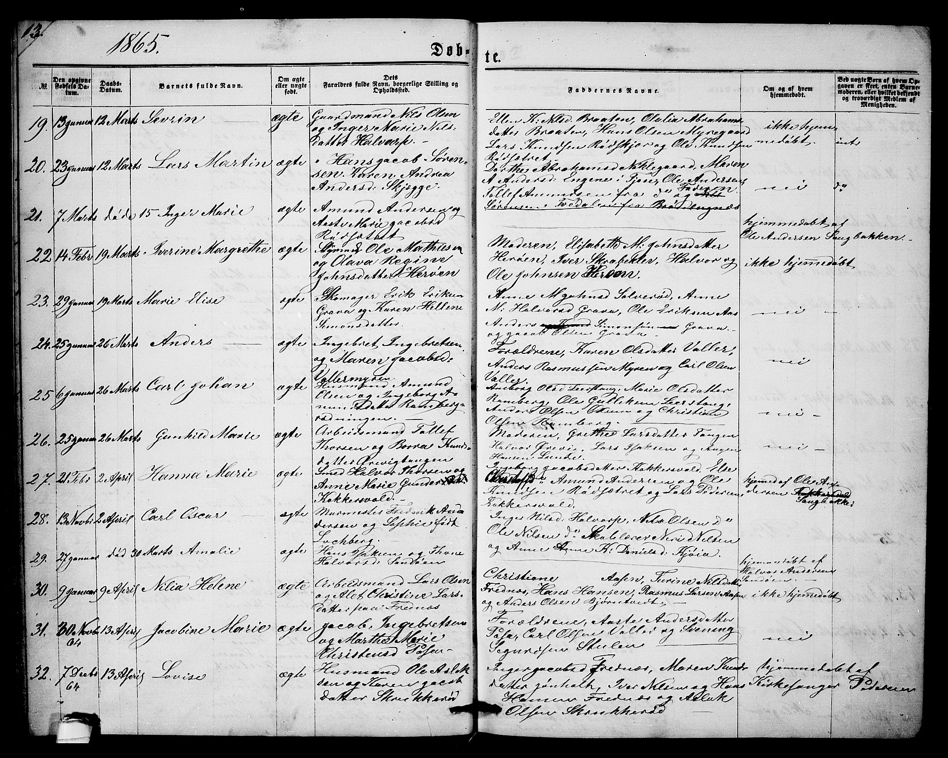 Eidanger kirkebøker, AV/SAKO-A-261/G/Ga/L0001: Parish register (copy) no. 1, 1863-1878, p. 15