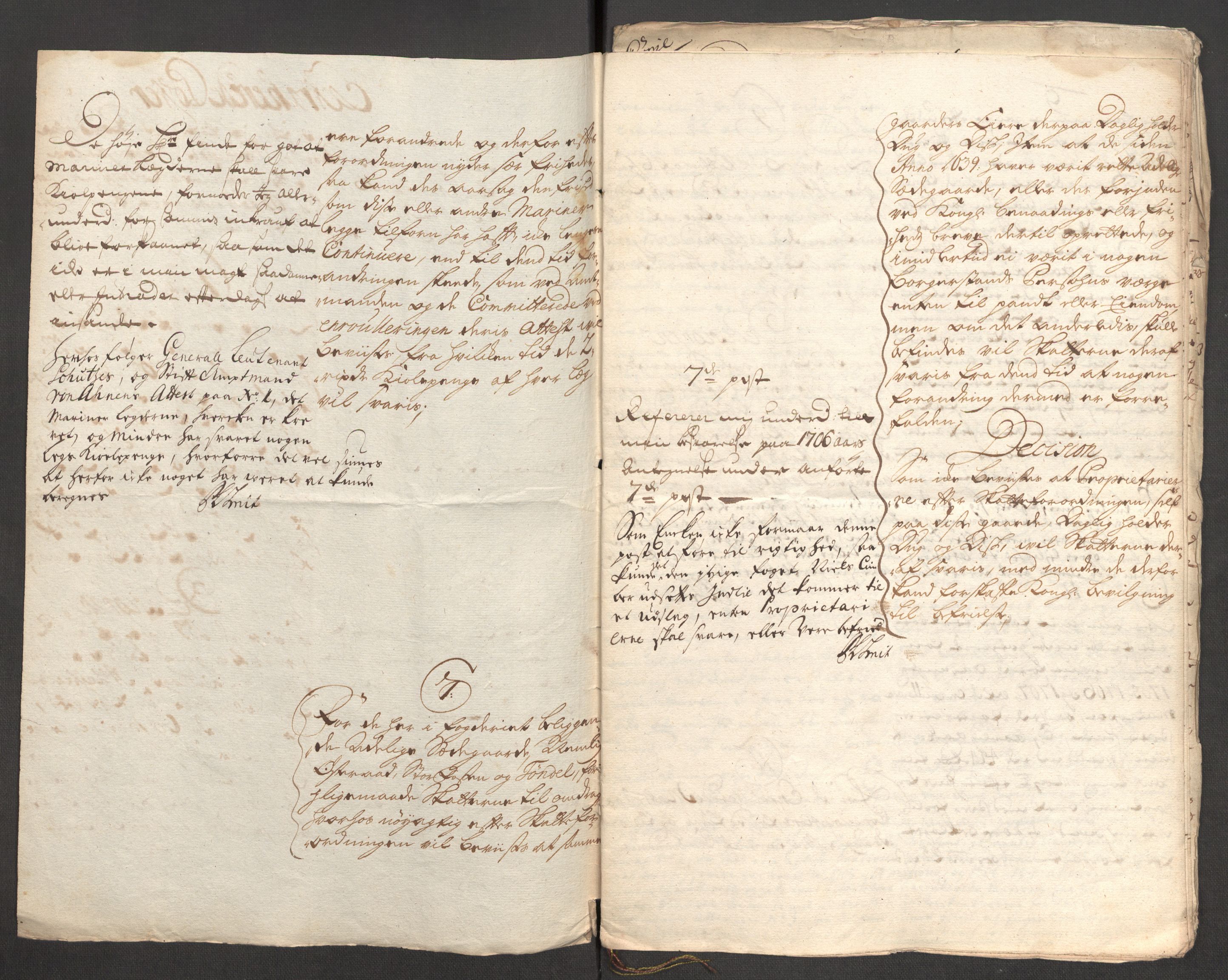 Rentekammeret inntil 1814, Reviderte regnskaper, Fogderegnskap, AV/RA-EA-4092/R57/L3857: Fogderegnskap Fosen, 1706-1707, p. 244