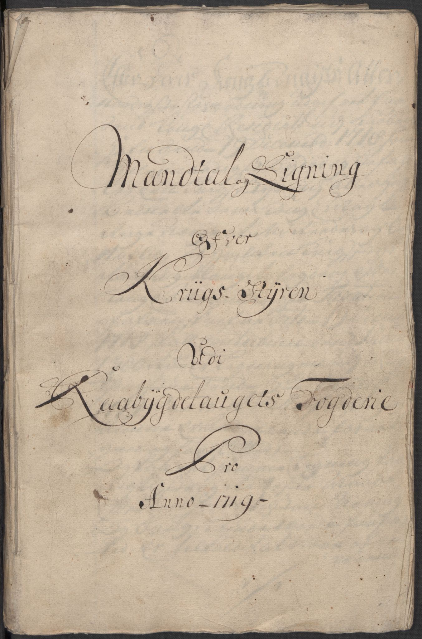 Rentekammeret inntil 1814, Reviderte regnskaper, Fogderegnskap, AV/RA-EA-4092/R40/L2453: Fogderegnskap Råbyggelag, 1718-1719, p. 288