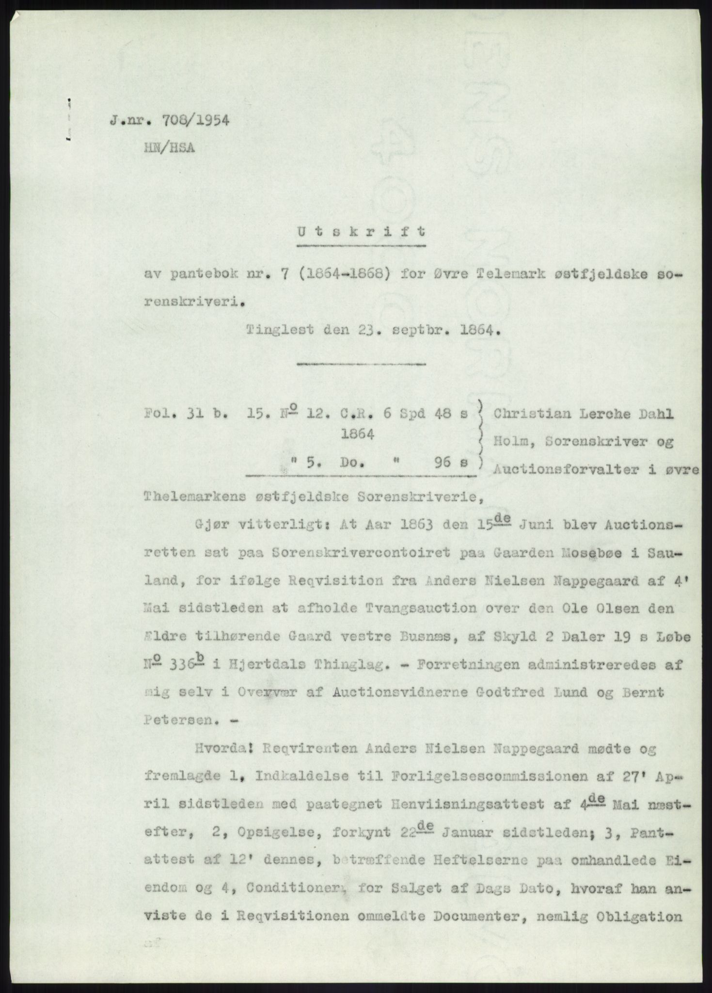 Statsarkivet i Kongsberg, SAKO/A-0001, 1944-1954, p. 342