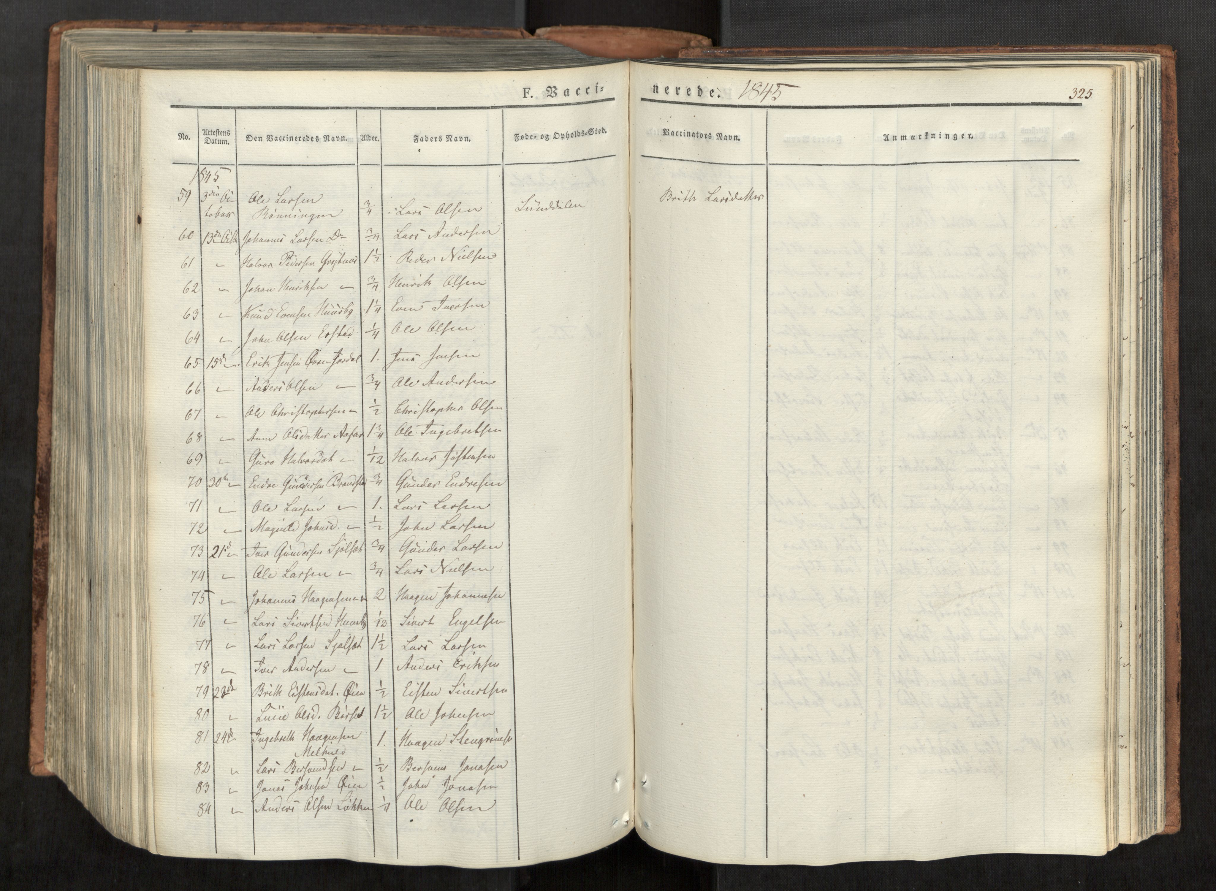 Ministerialprotokoller, klokkerbøker og fødselsregistre - Møre og Romsdal, AV/SAT-A-1454/590/L1012: Parish register (official) no. 590A04, 1832-1846, p. 325