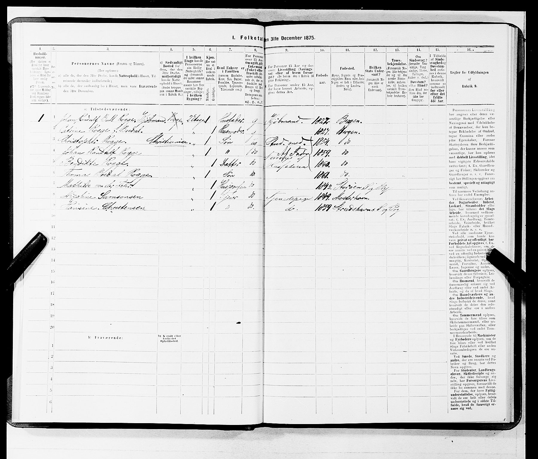 SAB, 1875 census for 1301 Bergen, 1875, p. 3230