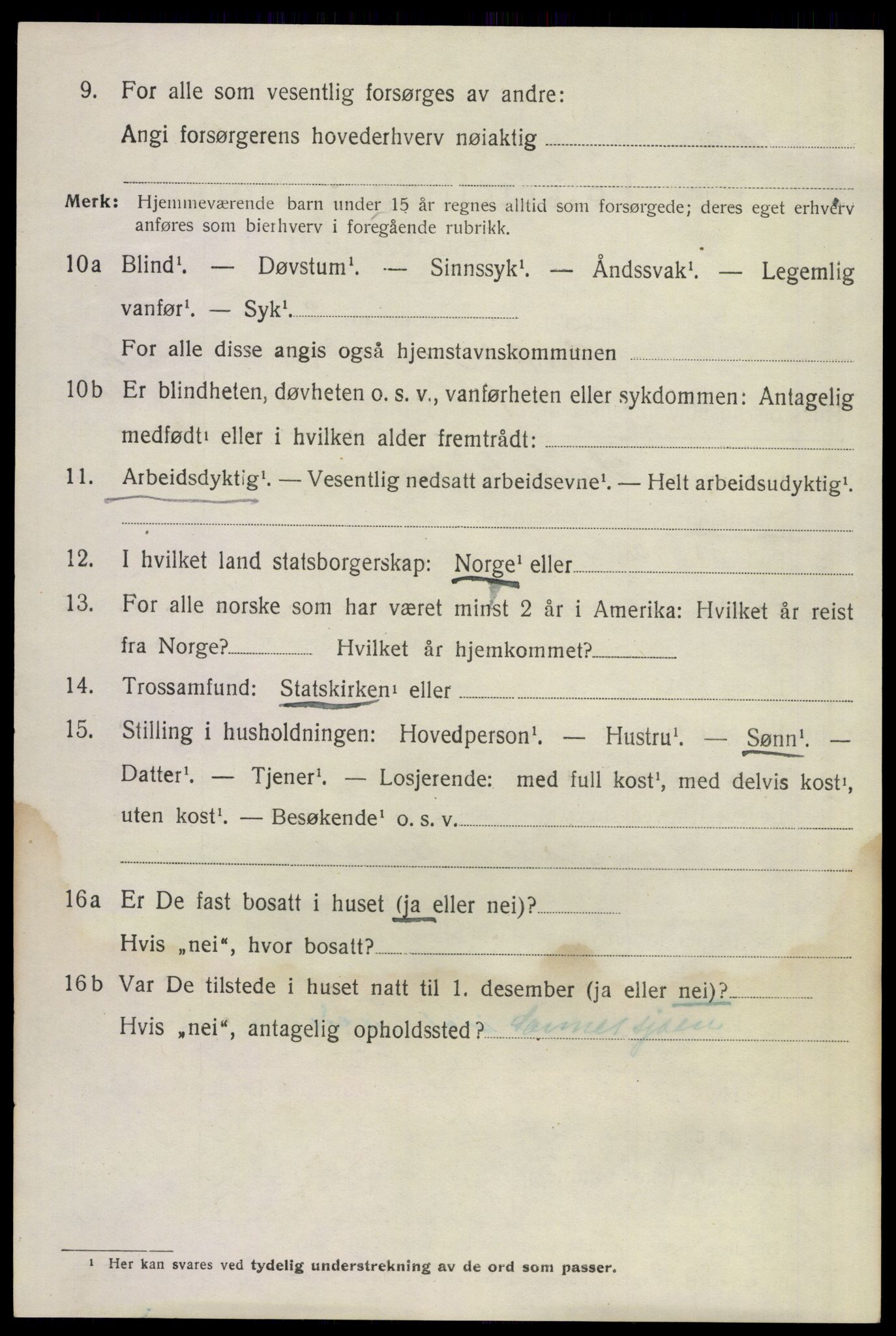 SAKO, 1920 census for Stokke, 1920, p. 9297