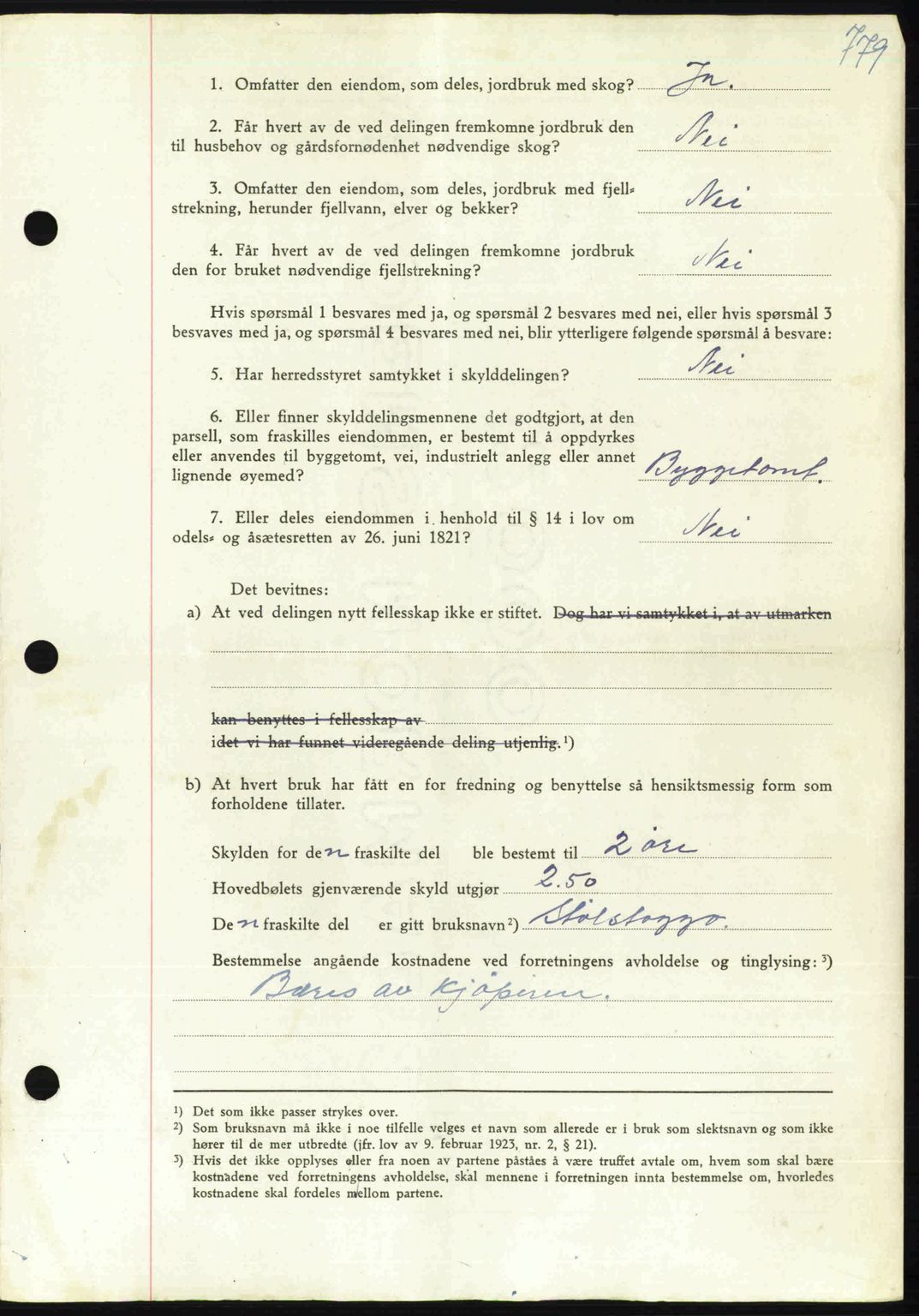 Orkdal sorenskriveri, SAT/A-4169/1/2/2C: Mortgage book no. A, 1947-1947, Diary no: : 1552/1947