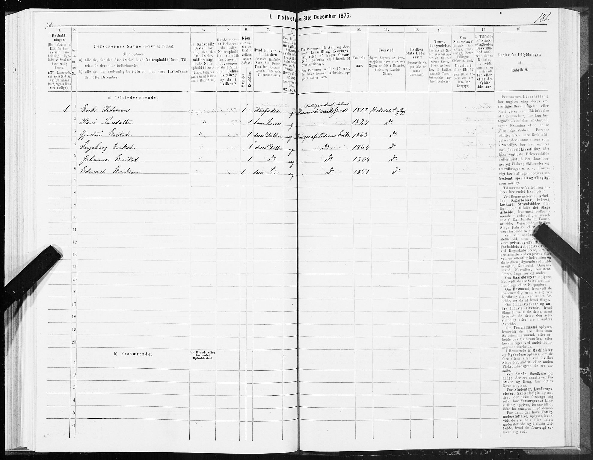 SAT, 1875 census for 1638P Orkdal, 1875, p. 8181