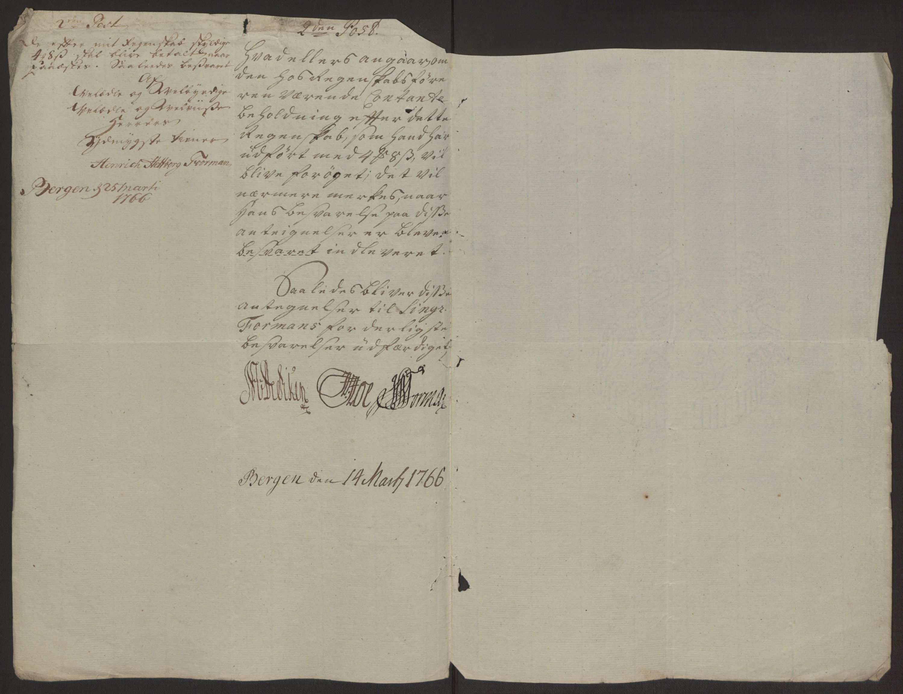 Rentekammeret inntil 1814, Reviderte regnskaper, Byregnskaper, RA/EA-4066/R/Rp/L0367/0001: [P21] Kontribusjonsregnskap / Ekstraskatt, 1764, p. 105