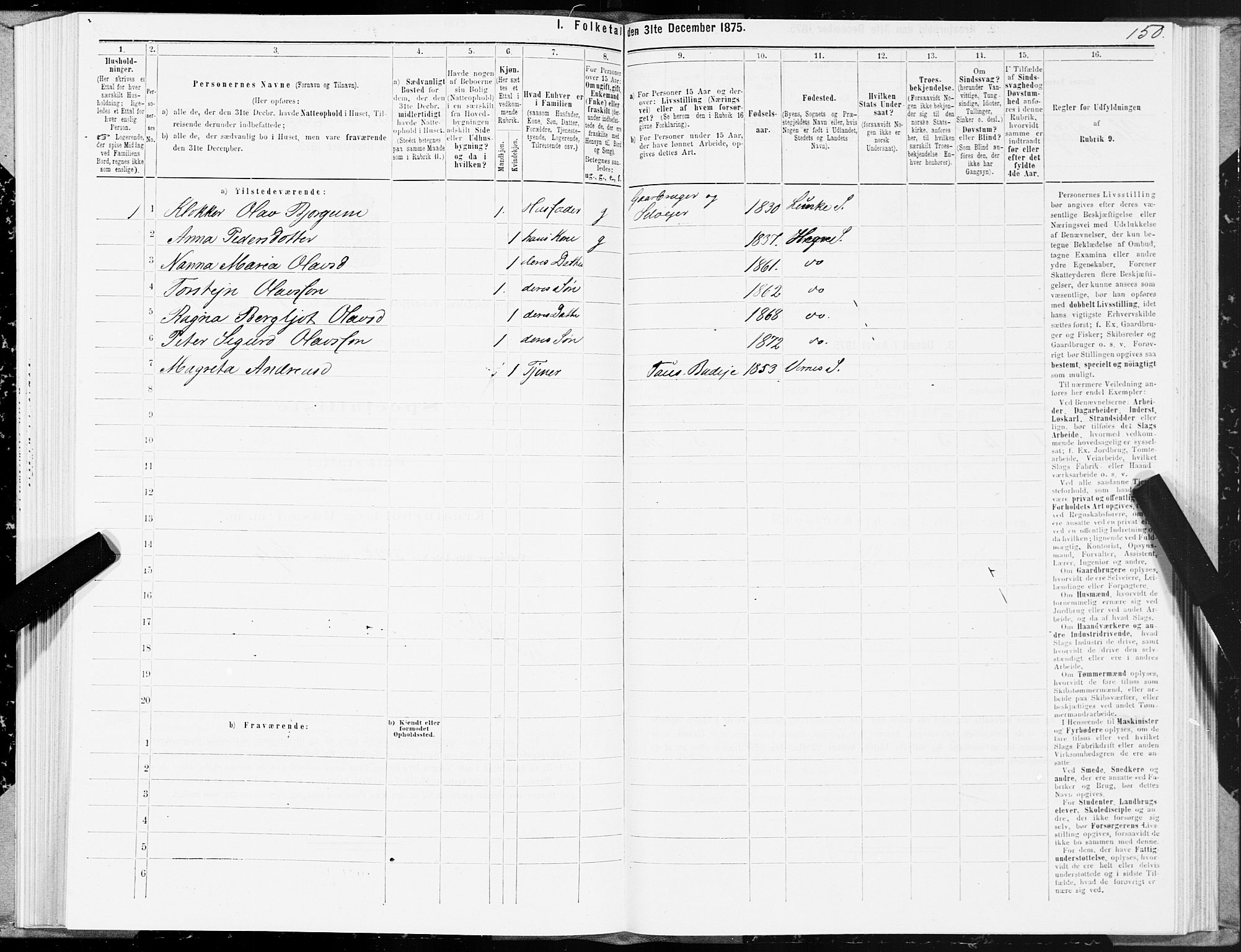 SAT, 1875 census for 1711P Øvre Stjørdal, 1875, p. 1150