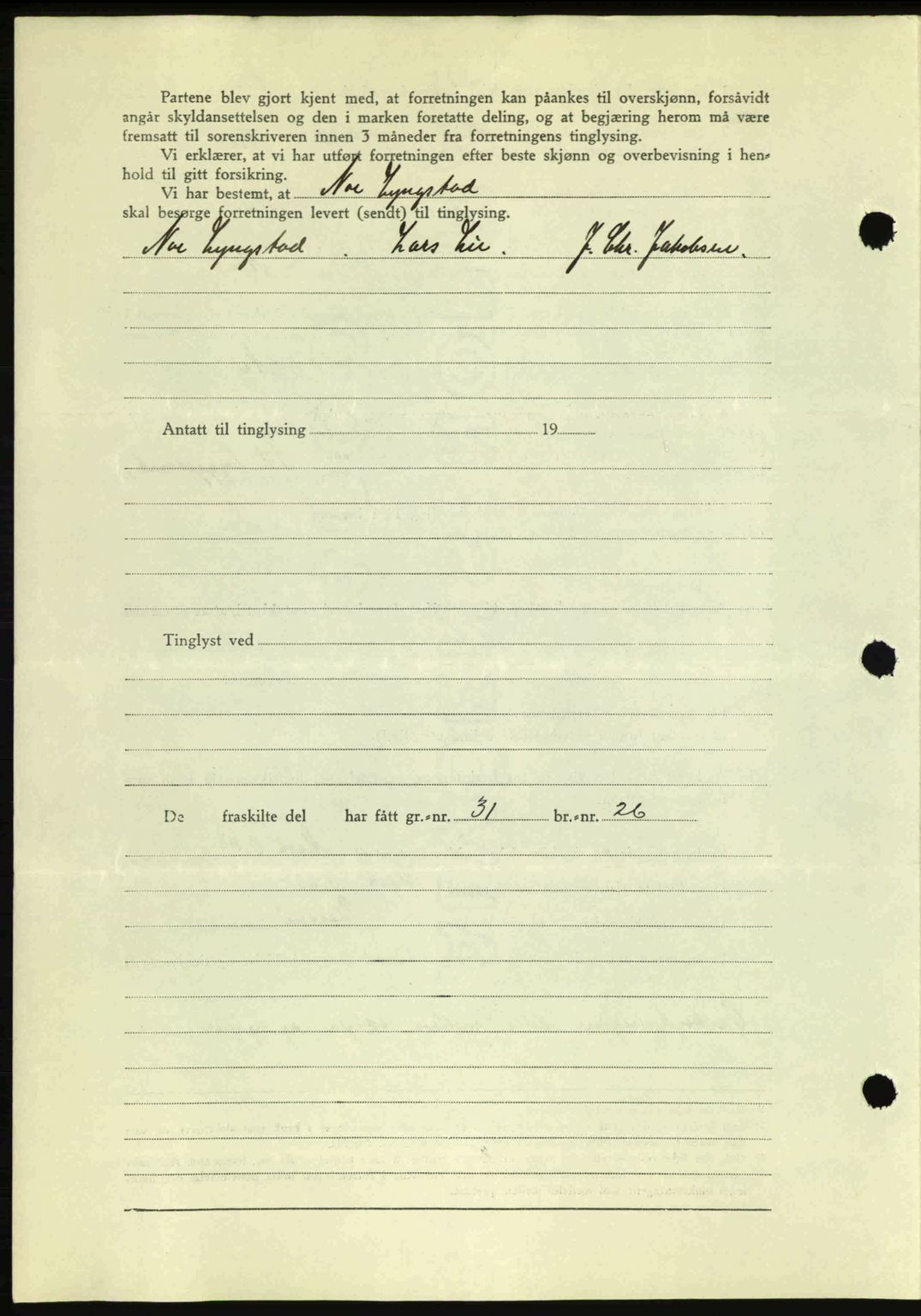 Romsdal sorenskriveri, AV/SAT-A-4149/1/2/2C: Mortgage book no. A11, 1941-1942, Diary no: : 2188/1941