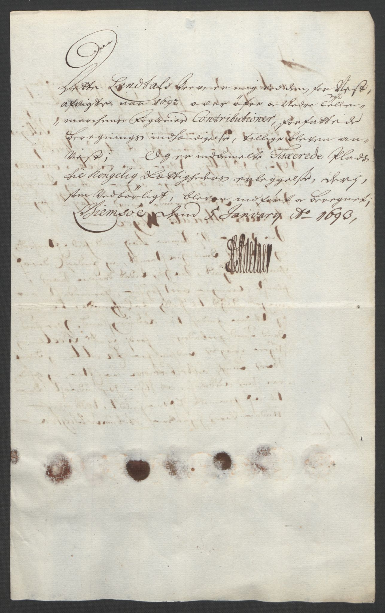 Rentekammeret inntil 1814, Reviderte regnskaper, Fogderegnskap, AV/RA-EA-4092/R35/L2090: Fogderegnskap Øvre og Nedre Telemark, 1692, p. 38