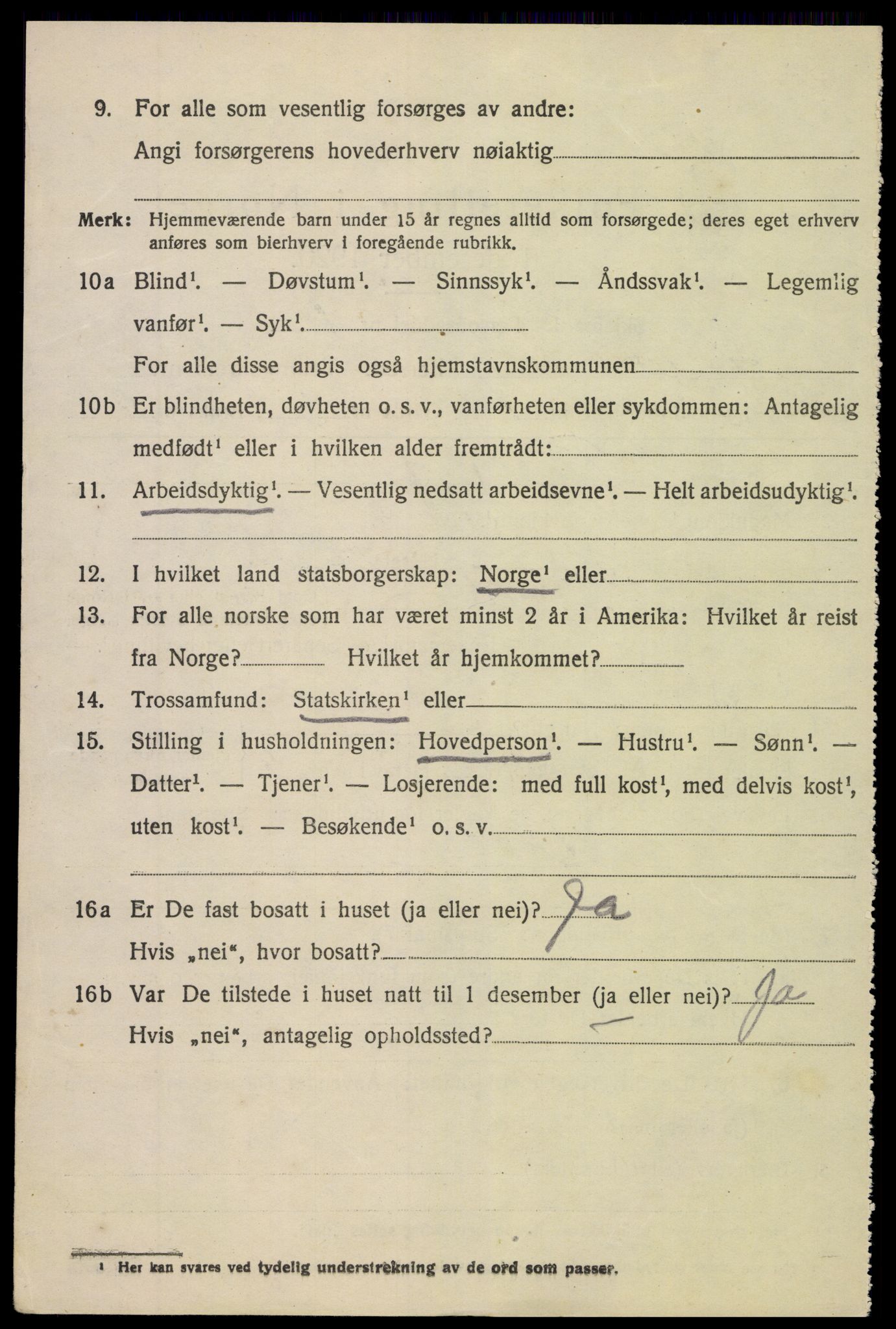 SAK, 1920 census for Søndeled, 1920, p. 1720