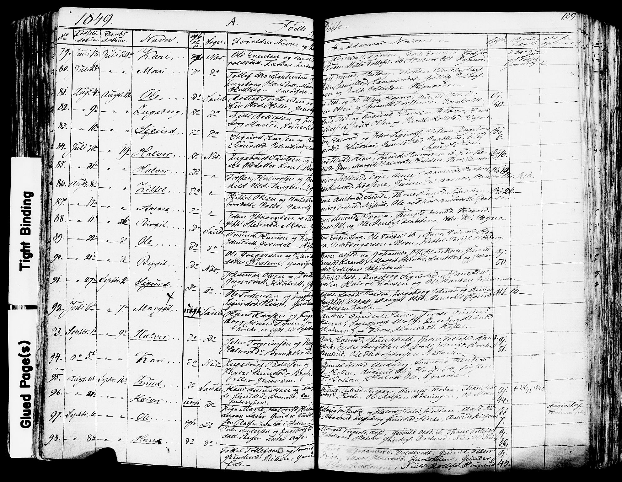 Sauherad kirkebøker, SAKO/A-298/F/Fa/L0006: Parish register (official) no. I 6, 1827-1850, p. 139