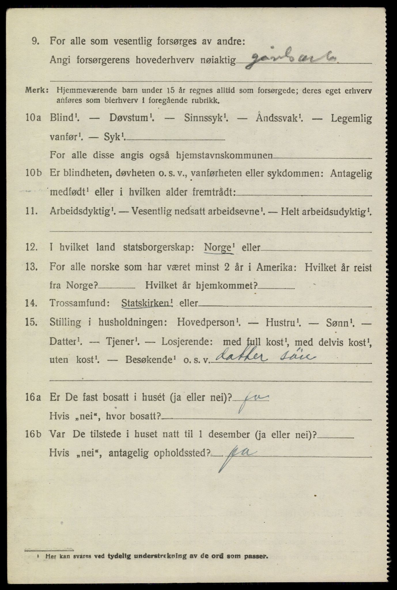 SAKO, 1920 census for Heddal, 1920, p. 3641