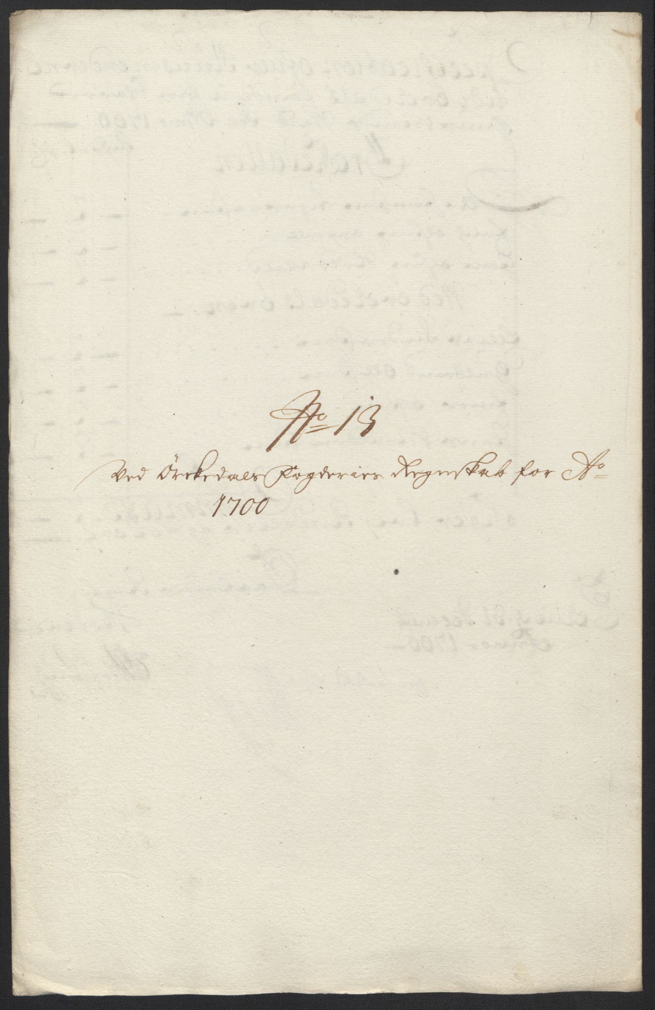 Rentekammeret inntil 1814, Reviderte regnskaper, Fogderegnskap, AV/RA-EA-4092/R60/L3950: Fogderegnskap Orkdal og Gauldal, 1700, p. 185