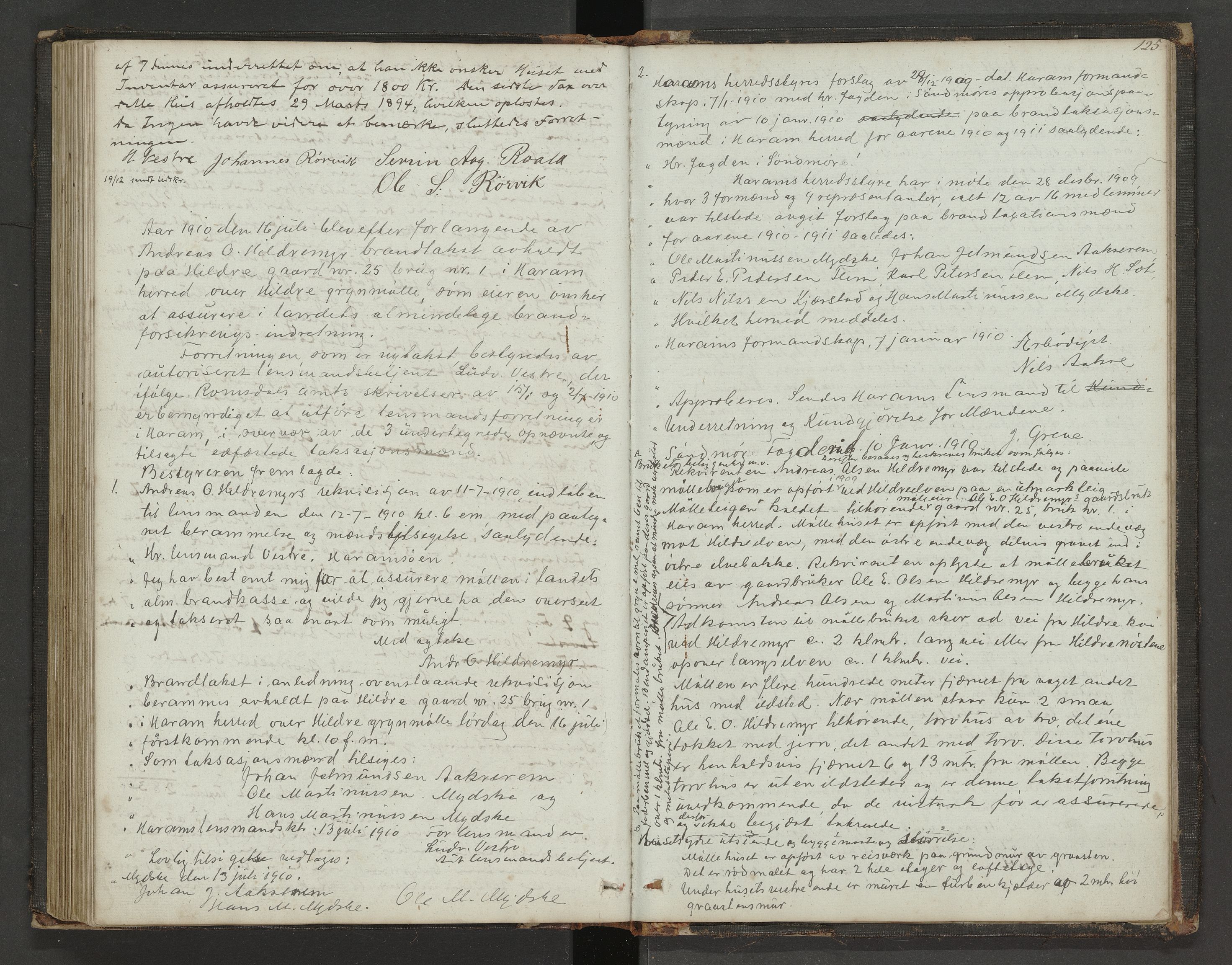 Norges Brannkasse Haram, AV/SAT-A-5496/Fa/L0001: Branntakstprotokoll, 1846-1912, p. 125