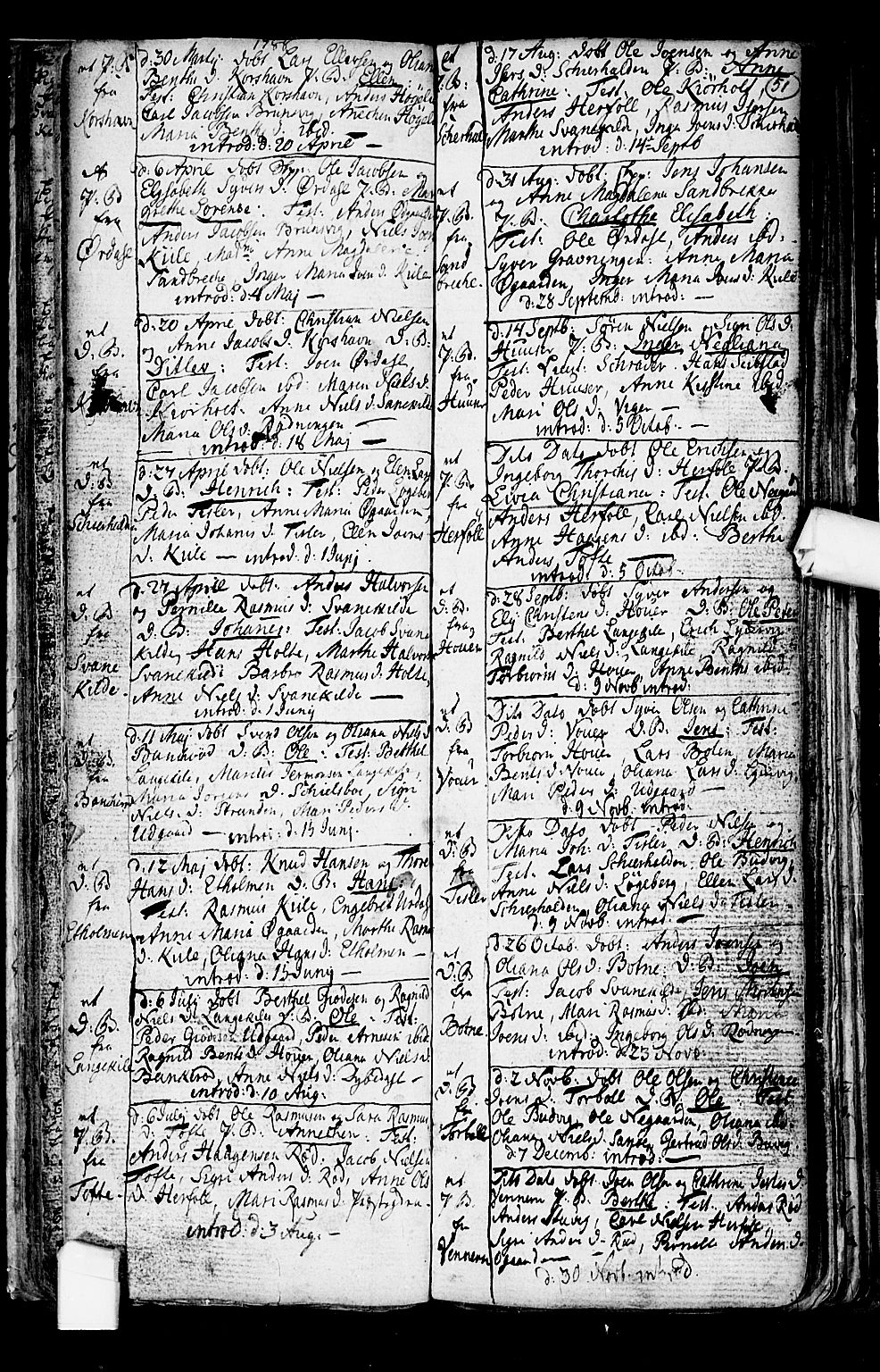 Hvaler prestekontor Kirkebøker, SAO/A-2001/F/Fa/L0003: Parish register (official) no. I 3, 1758-1796, p. 51