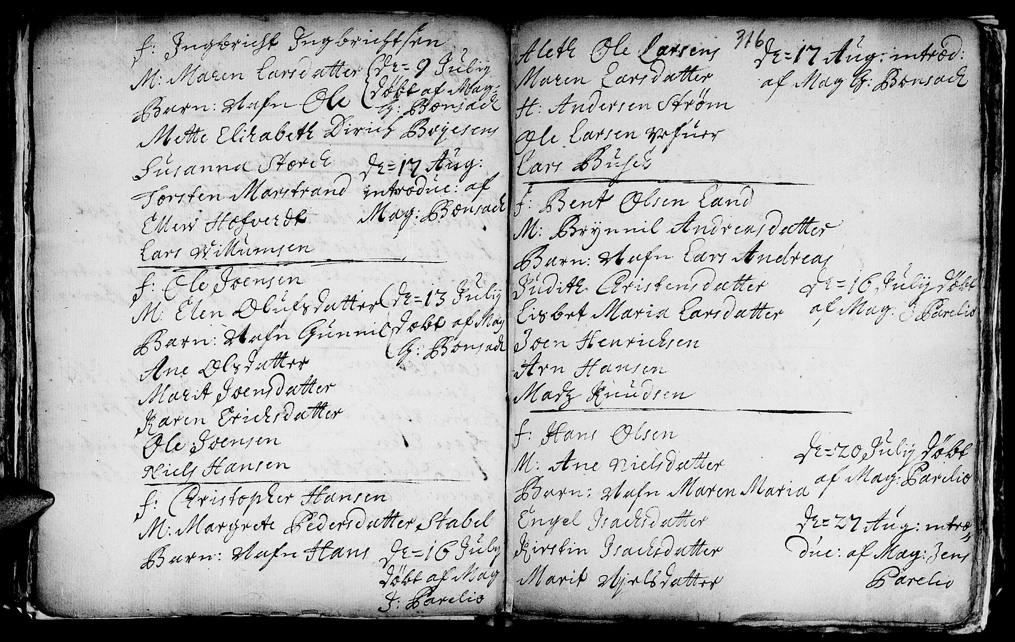 Ministerialprotokoller, klokkerbøker og fødselsregistre - Sør-Trøndelag, AV/SAT-A-1456/601/L0035: Parish register (official) no. 601A03, 1713-1728, p. 316