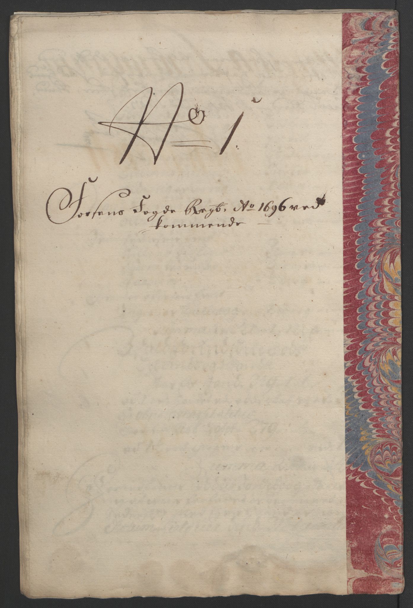 Rentekammeret inntil 1814, Reviderte regnskaper, Fogderegnskap, AV/RA-EA-4092/R57/L3851: Fogderegnskap Fosen, 1695-1696, p. 223