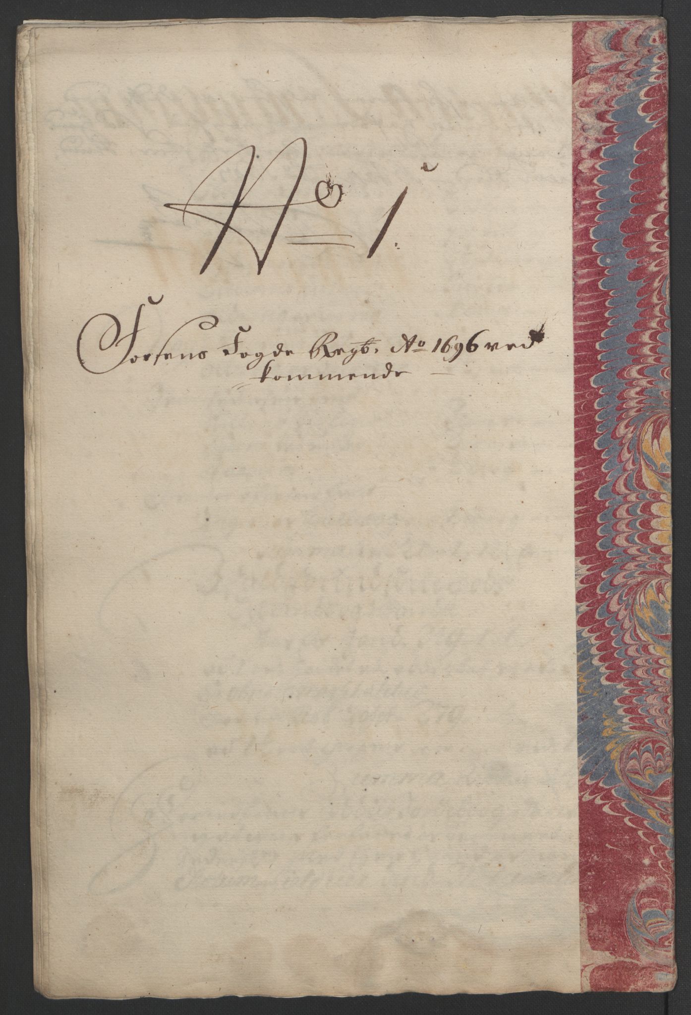 Rentekammeret inntil 1814, Reviderte regnskaper, Fogderegnskap, RA/EA-4092/R57/L3851: Fogderegnskap Fosen, 1695-1696, p. 223