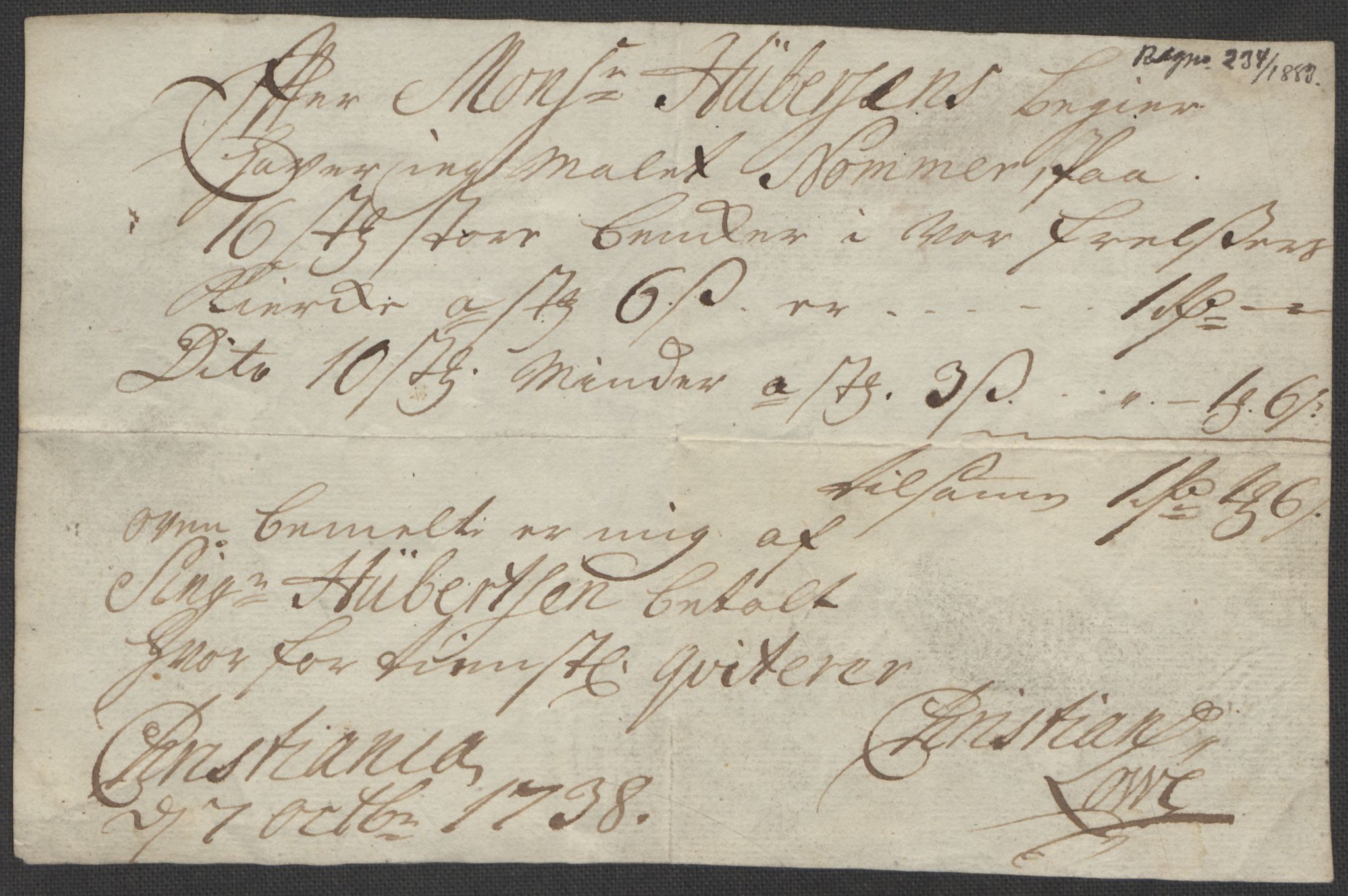 Riksarkivets diplomsamling, AV/RA-EA-5965/F15/L0010: Prestearkiv - Akershus og Hedmark, 1577-1821, p. 48