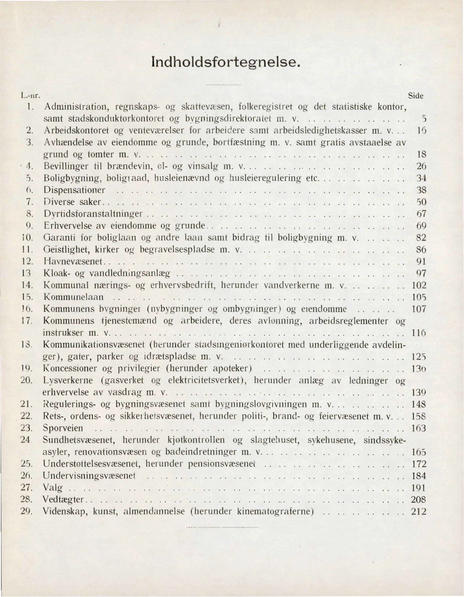 Bergen kommune. Formannskapet, BBA/A-0003/Ac/L0002: Generalregister til Bergens Kommuneforhandlinger, 1901-1921