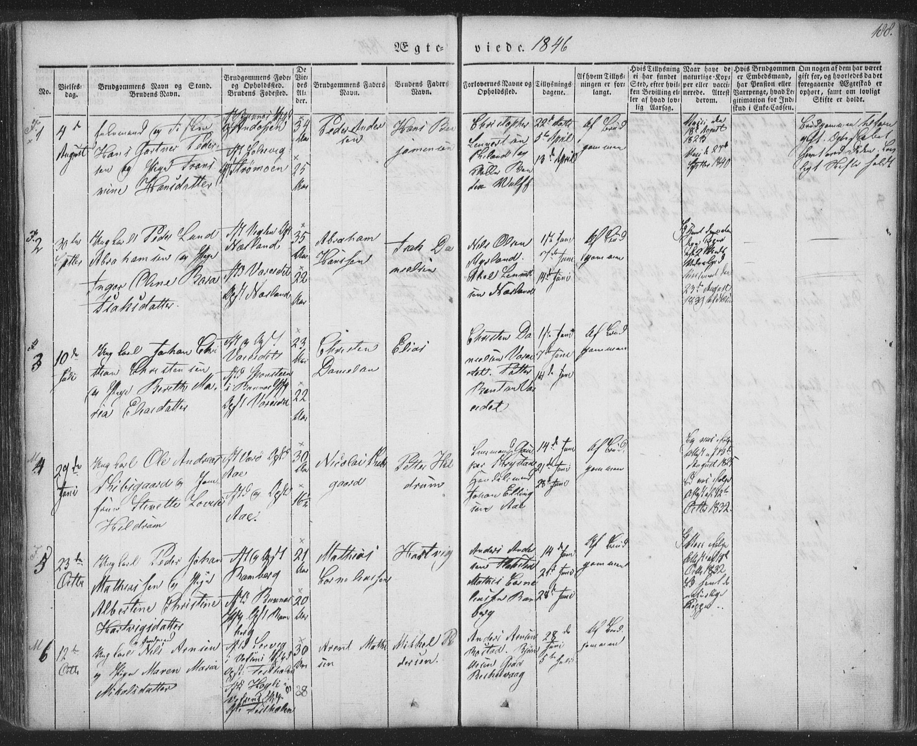 Ministerialprotokoller, klokkerbøker og fødselsregistre - Nordland, SAT/A-1459/885/L1202: Parish register (official) no. 885A03, 1838-1859, p. 188