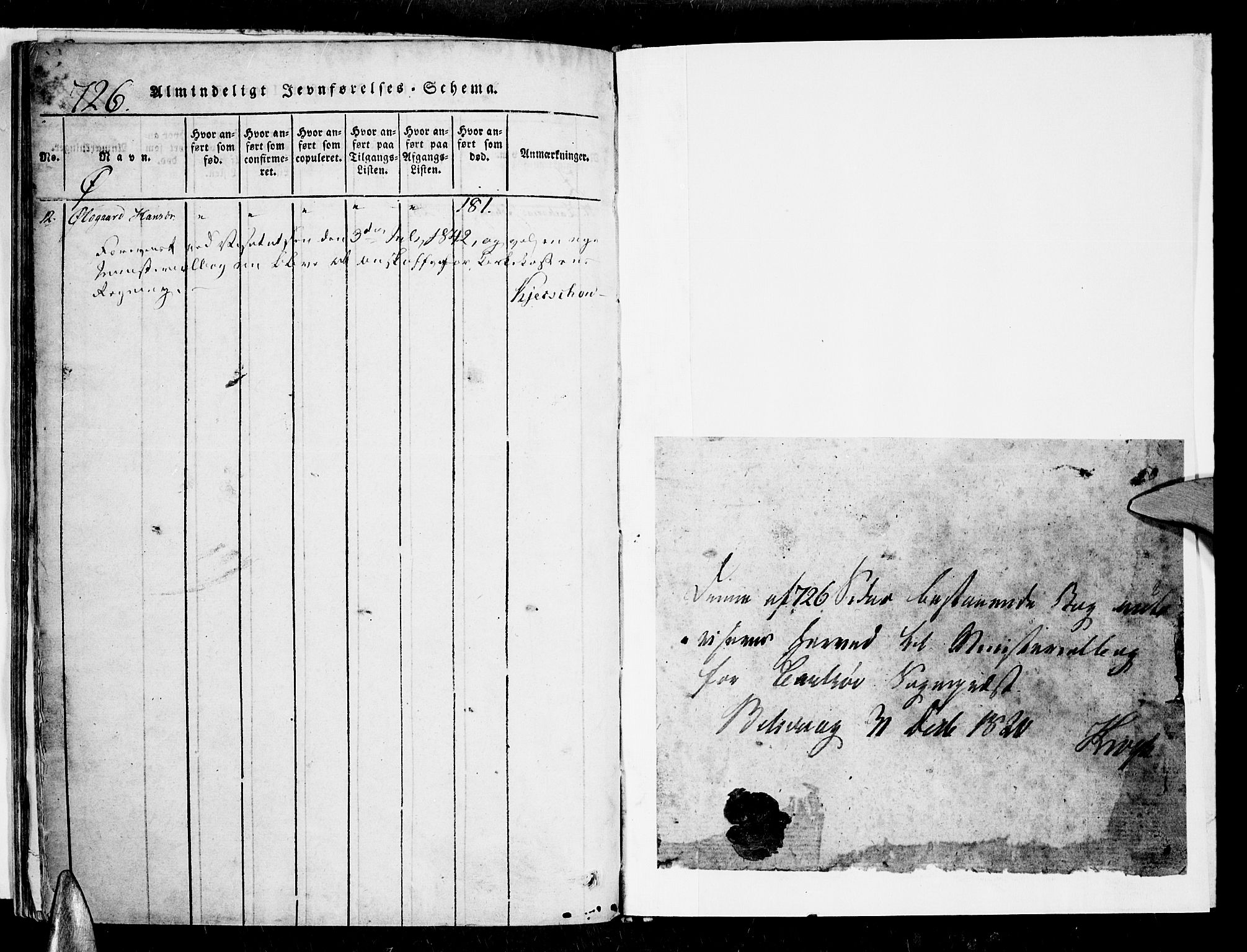 Karlsøy sokneprestembete, SATØ/S-1299/H/Ha/Haa/L0002kirke: Parish register (official) no. 2, 1823-1842, p. 726-727