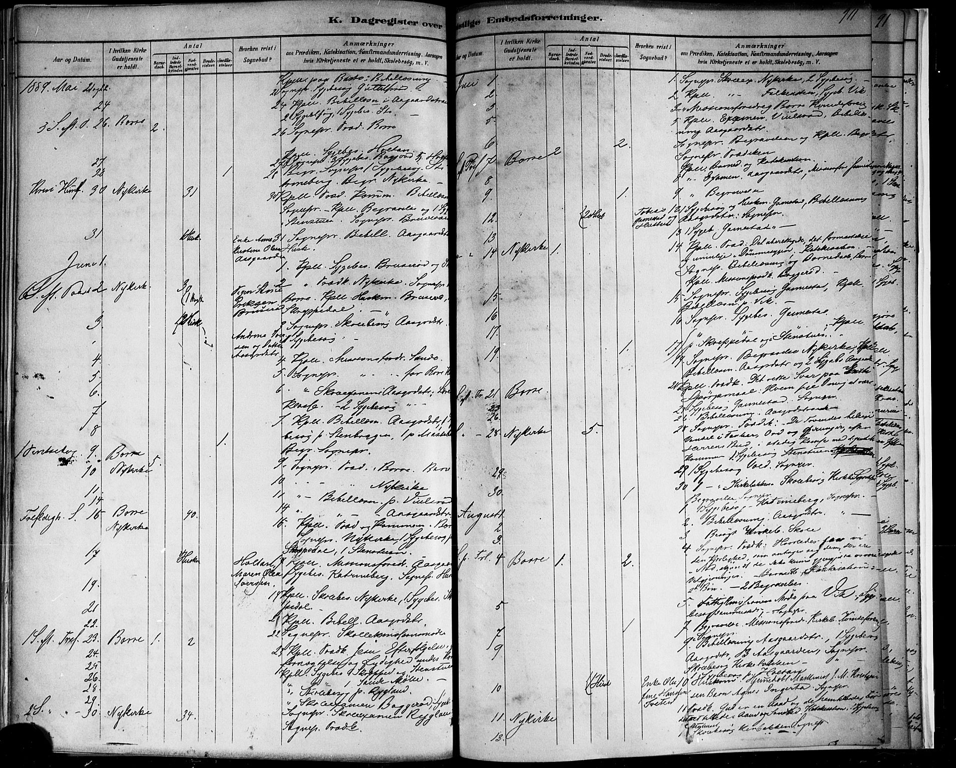 Borre kirkebøker, SAKO/A-338/F/Fb/L0001: Parish register (official) no. II 1, 1878-1892, p. 90