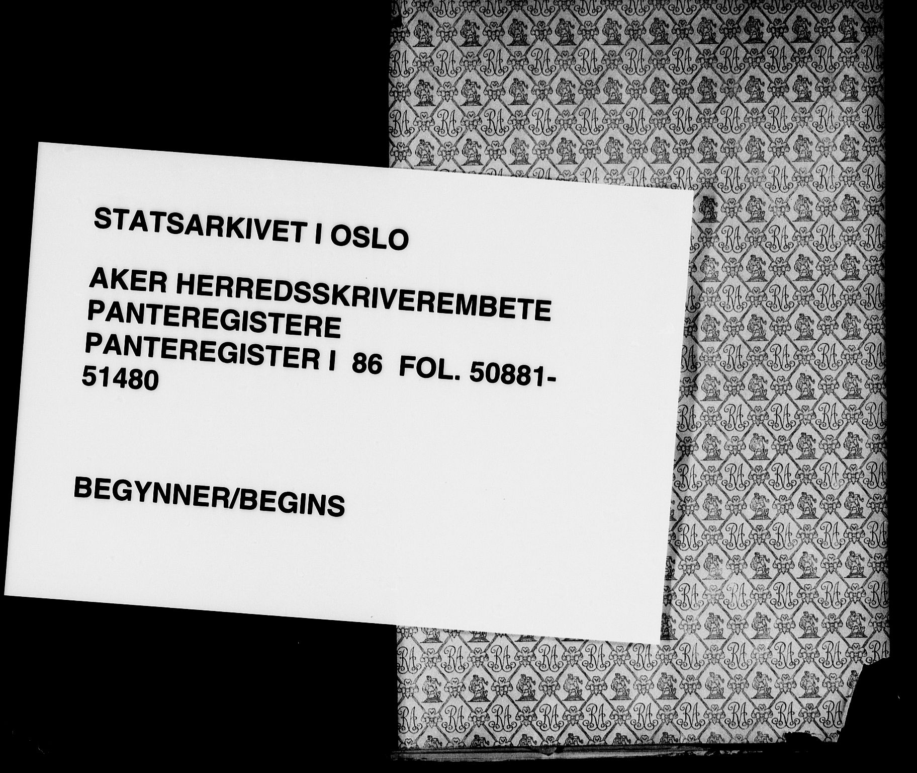 Aker herredsskriveri, SAO/A-10896/G/Ga/Gab/Gaba/L0086: Mortgage register no. I 86, 1934-1950