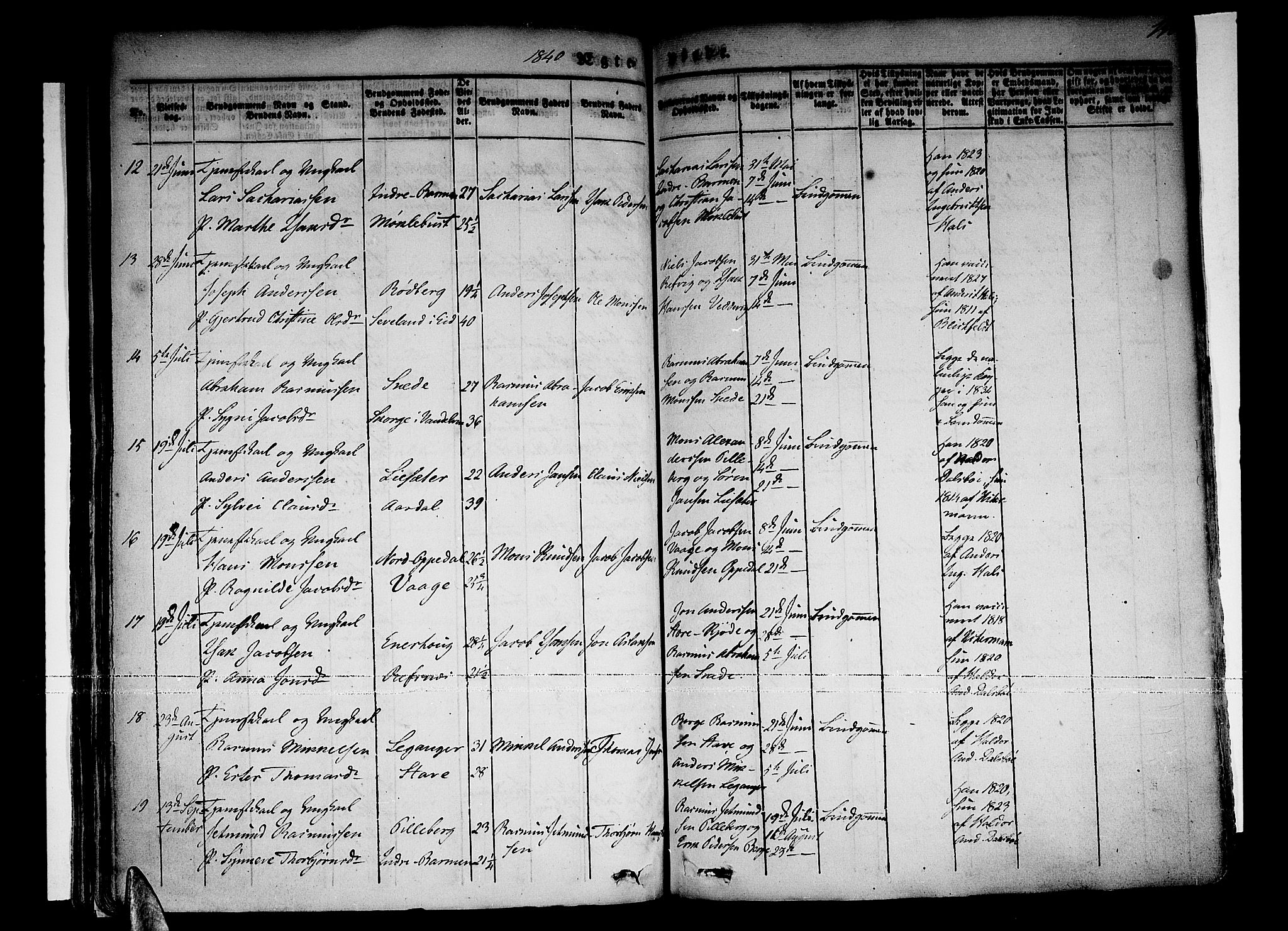 Selje sokneprestembete, AV/SAB-A-99938/H/Ha/Haa/Haaa: Parish register (official) no. A 9, 1829-1844, p. 198