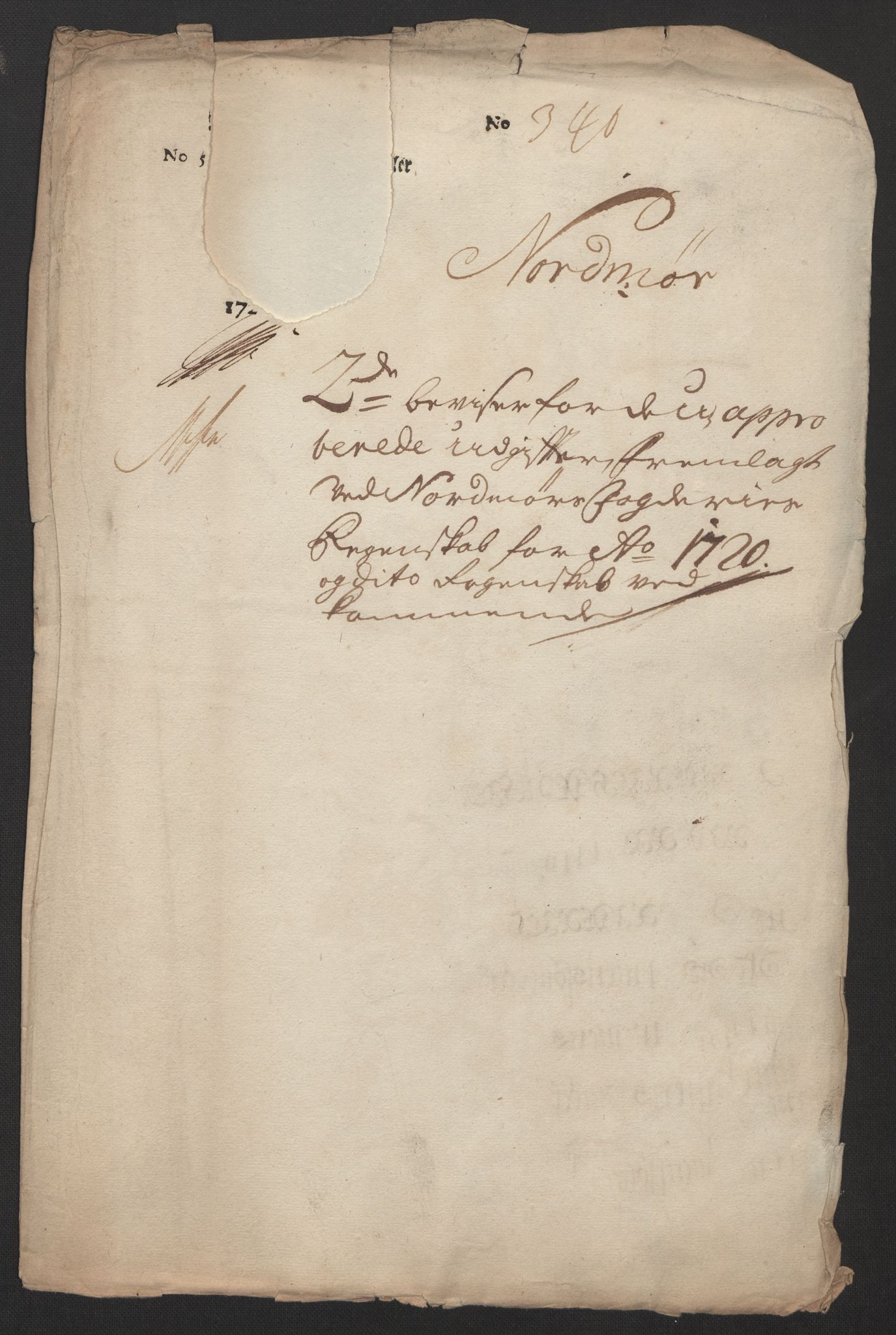 Rentekammeret inntil 1814, Reviderte regnskaper, Fogderegnskap, RA/EA-4092/R56/L3753: Fogderegnskap Nordmøre, 1720, p. 711