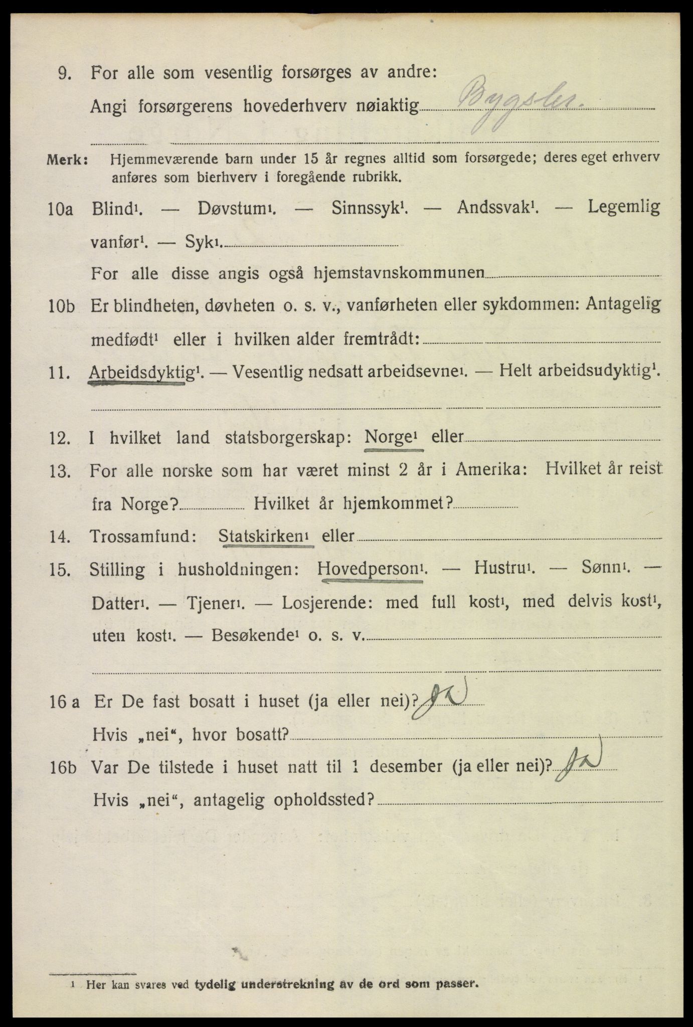 SAH, 1920 census for Engerdal, 1920, p. 2744