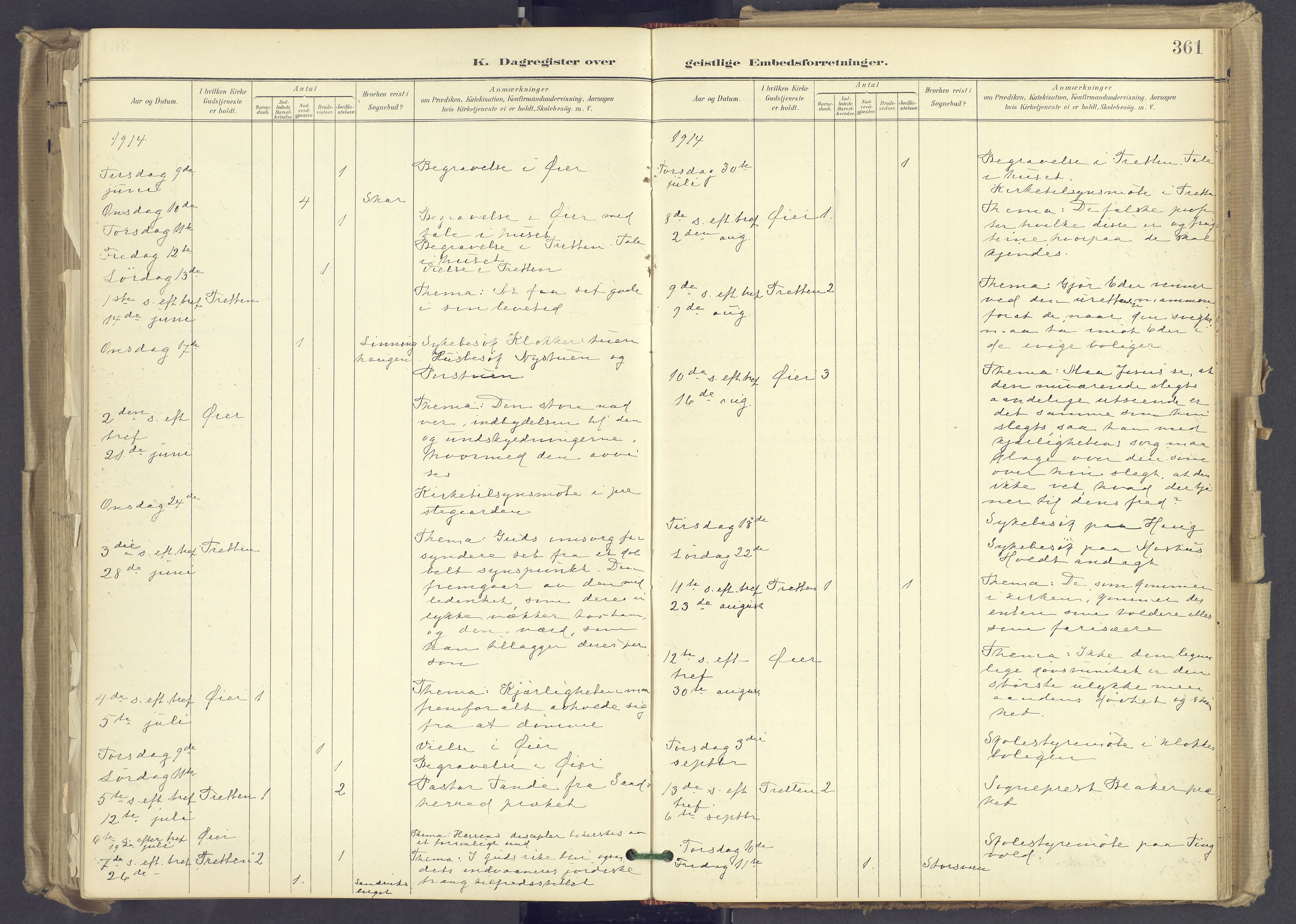 Øyer prestekontor, AV/SAH-PREST-084/H/Ha/Haa/L0012: Parish register (official) no. 12, 1897-1920, p. 361