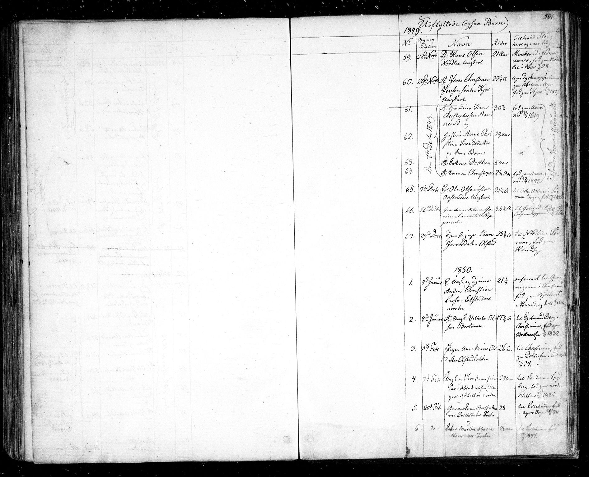 Ullensaker prestekontor Kirkebøker, AV/SAO-A-10236a/F/Fa/L0014.b: Parish register (official) no. I 14B, 1836-1850, p. 501