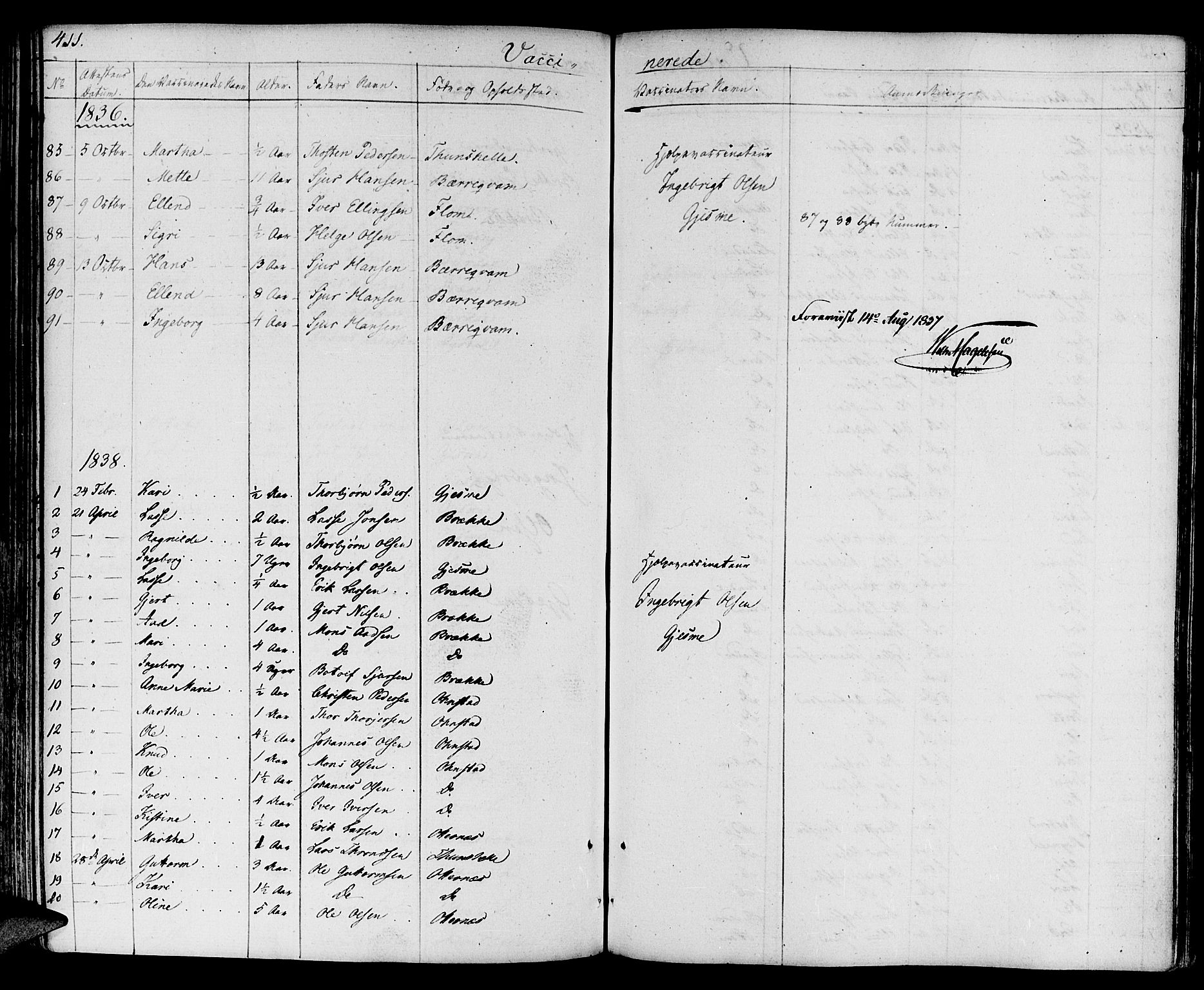 Aurland sokneprestembete, SAB/A-99937/H/Ha/Haa/L0006: Parish register (official) no. A 6, 1821-1859, p. 411