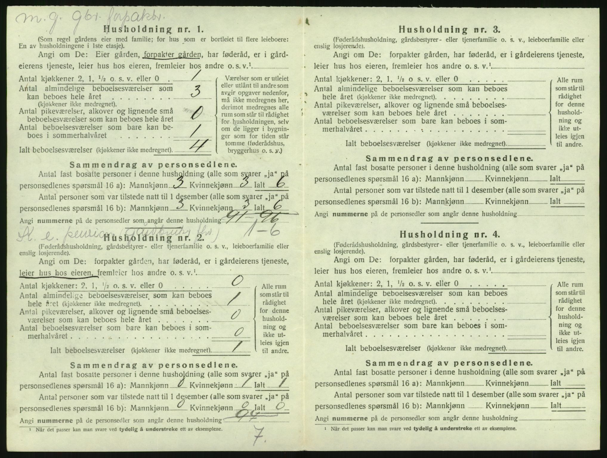 SAKO, 1920 census for Siljan, 1920, p. 424