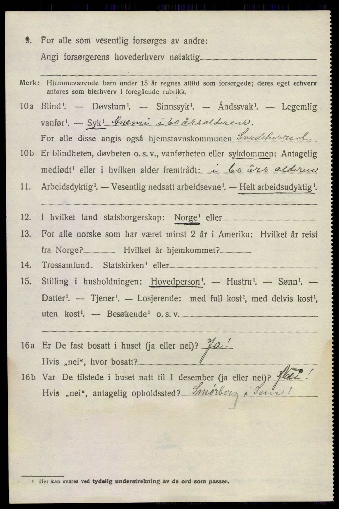 SAKO, 1920 census for Nøtterøy, 1920, p. 10436
